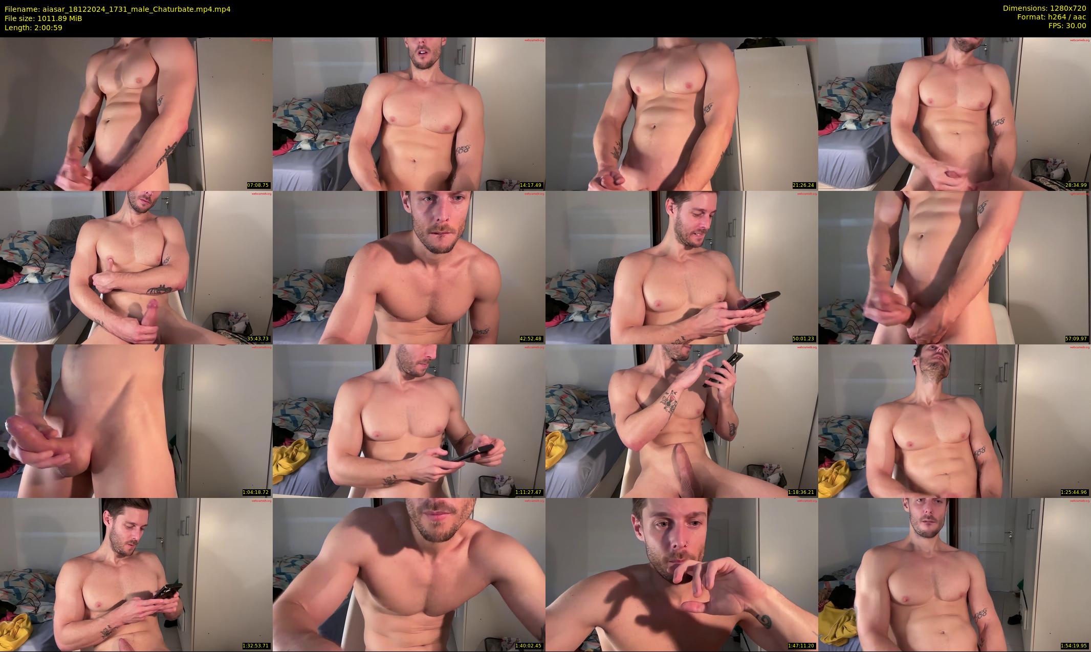 aiasar — 121 minute Chaturbate male cam show recording, 720p, Dec 18, 2024