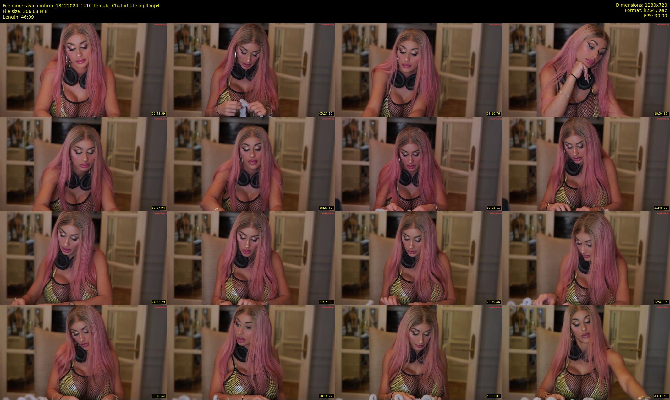 avalonnfoxx — 47 minute Chaturbate female cam show recording, 720p, Dec 18, 2024