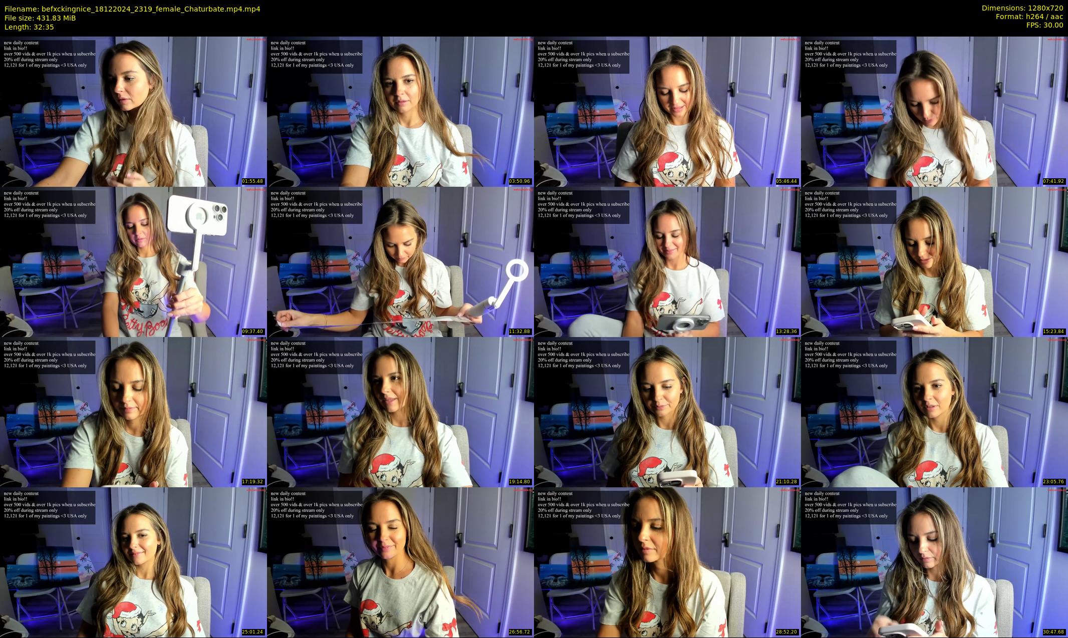 befxckingnice — 33 minute Chaturbate female cam show recording, 720p, Dec 18, 2024