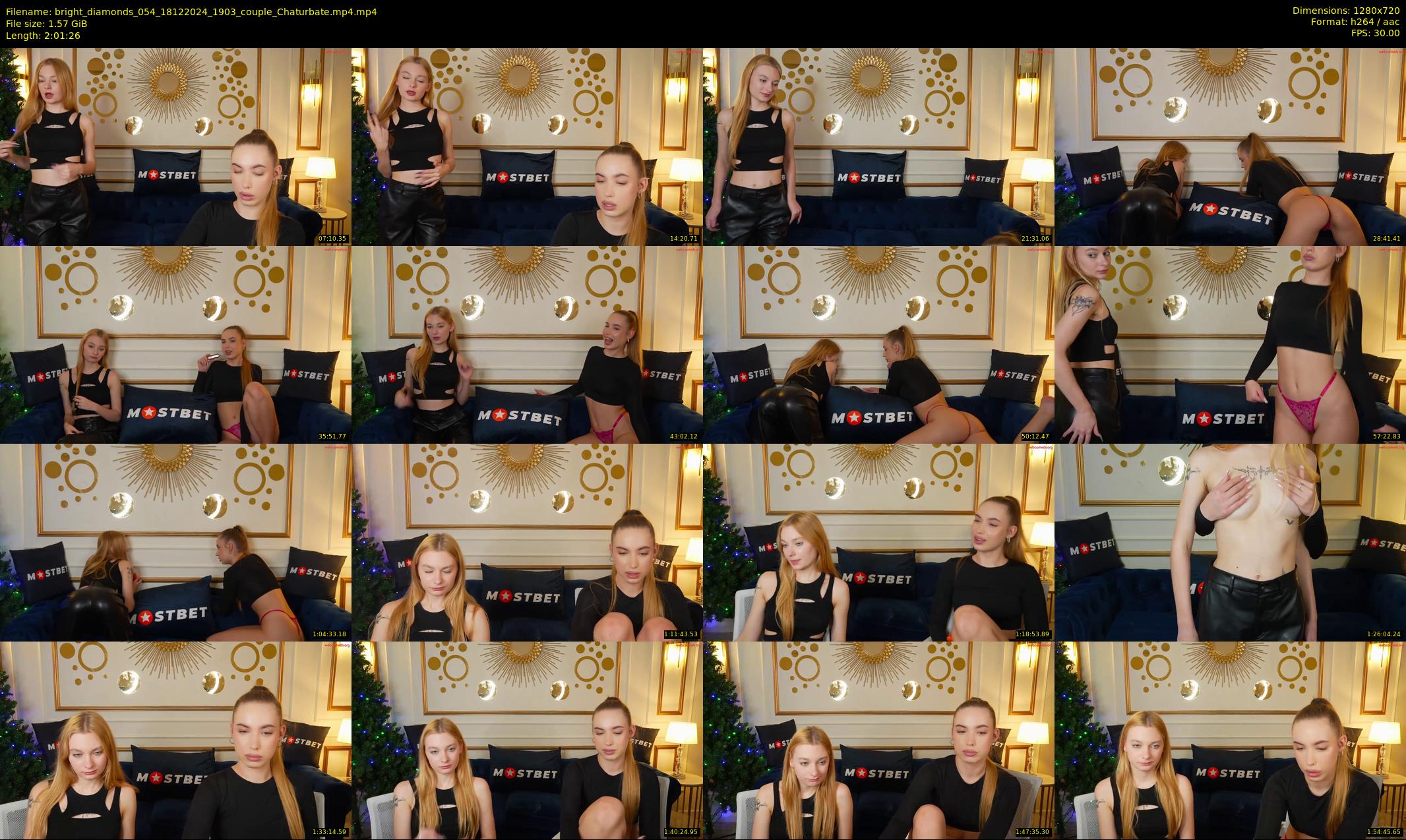 bright_diamonds_054 — 122 minute Chaturbate couple cam show recording, 720p, Dec 18, 2024
