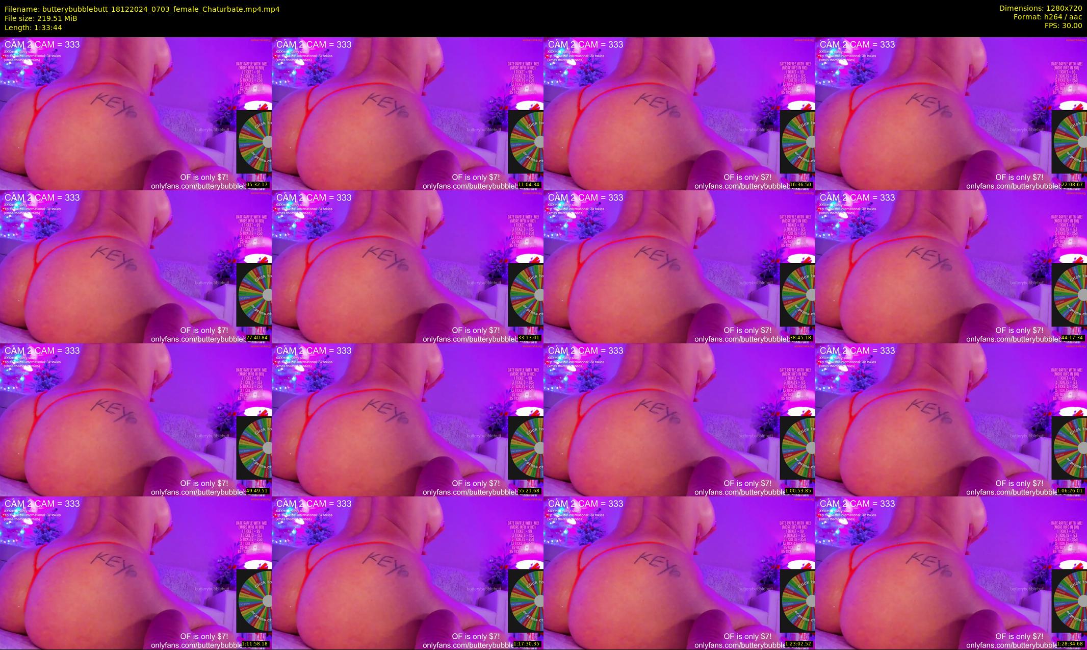 butterybubblebutt — 94 minute Chaturbate couple cam show recording, 720p, Dec 18, 2024