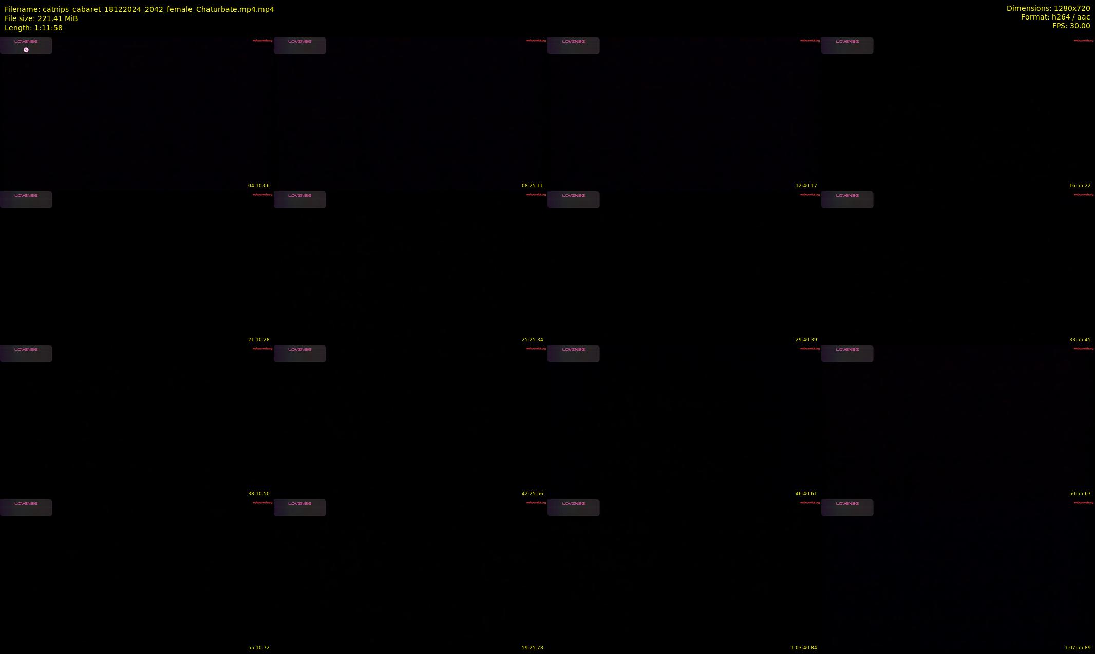 catnips_cabaret — 72 minute Chaturbate female cam show recording, 720p, Dec 18, 2024