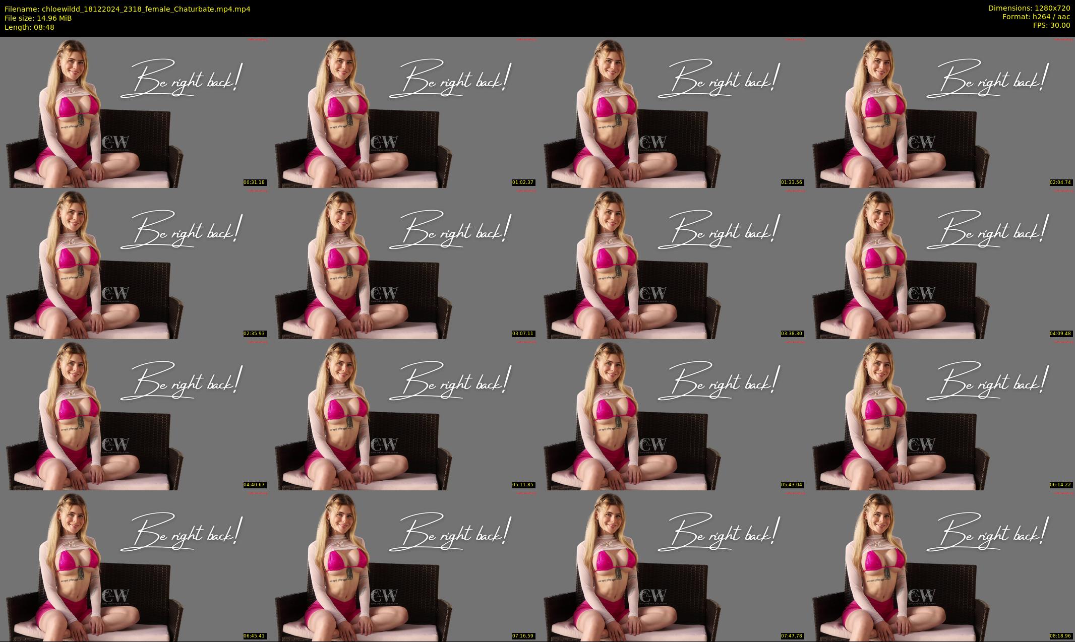 chloewildd — 9 minute Chaturbate female cam show recording, 720p, Dec 18, 2024