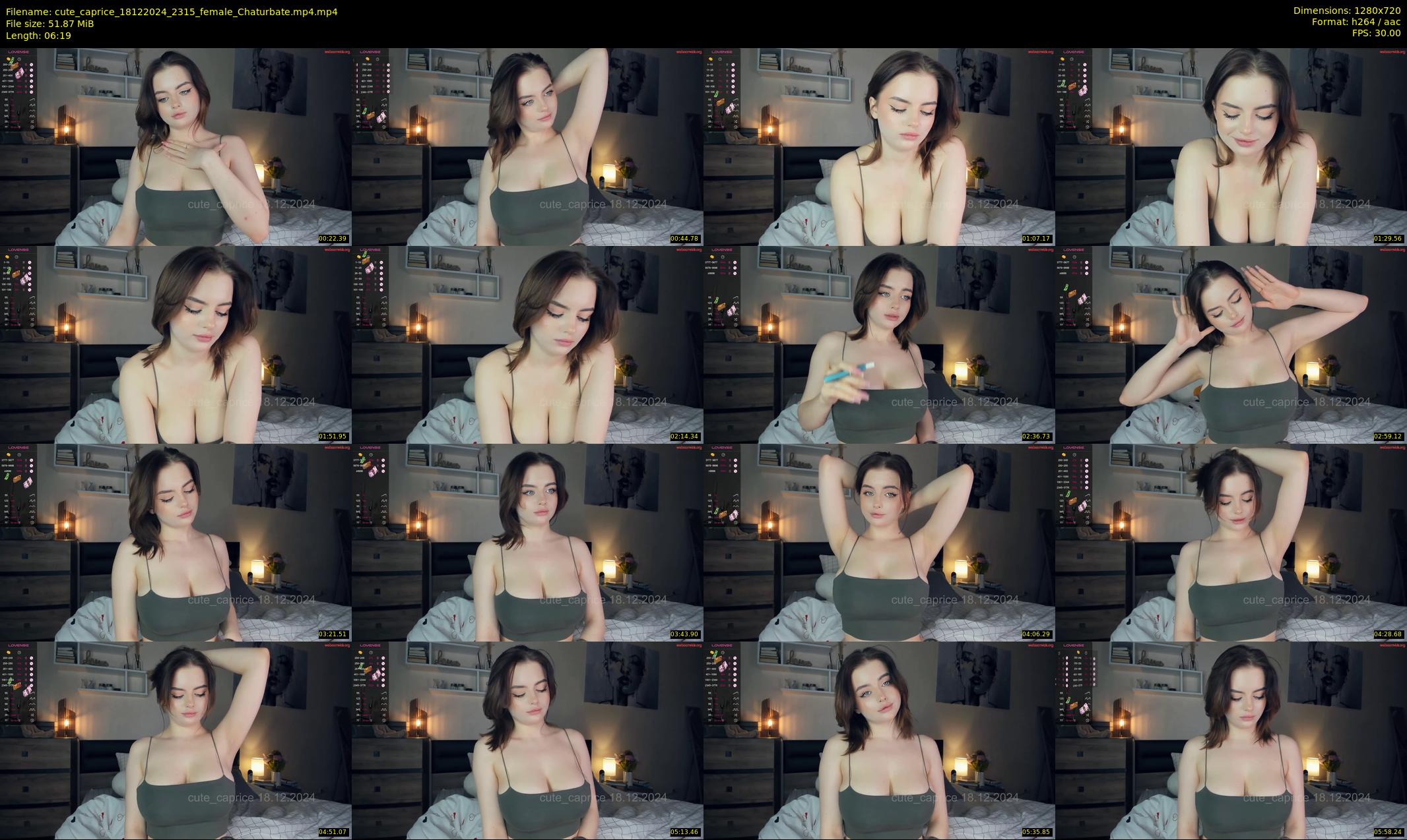 cute_caprice — 7 minute Chaturbate female cam show recording, 720p, Dec 18, 2024