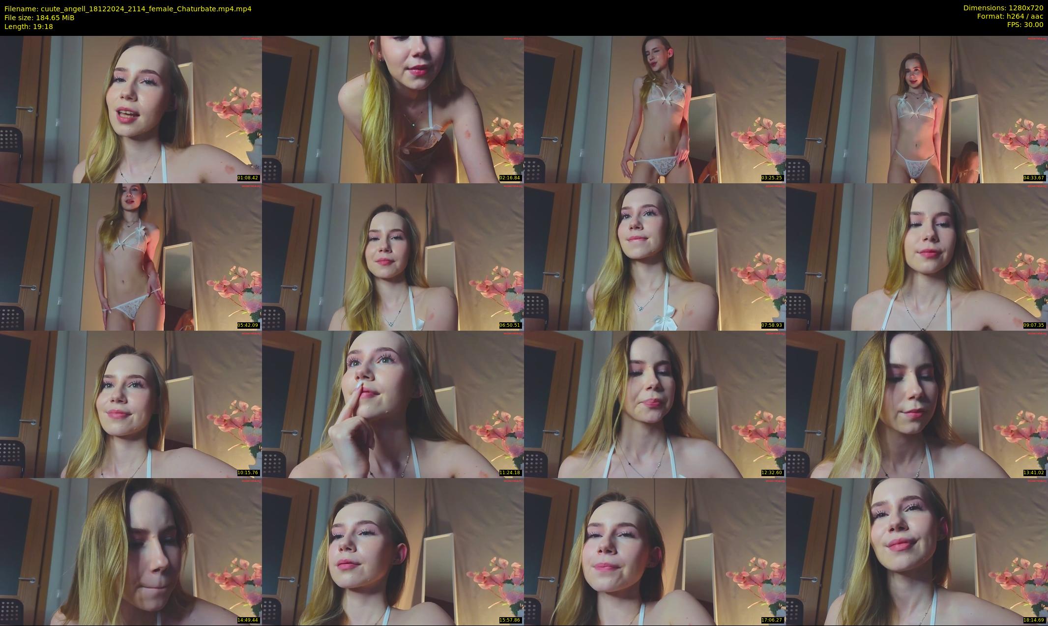 cuute_angell — 20 minute Chaturbate female cam show recording, 720p, Dec 18, 2024