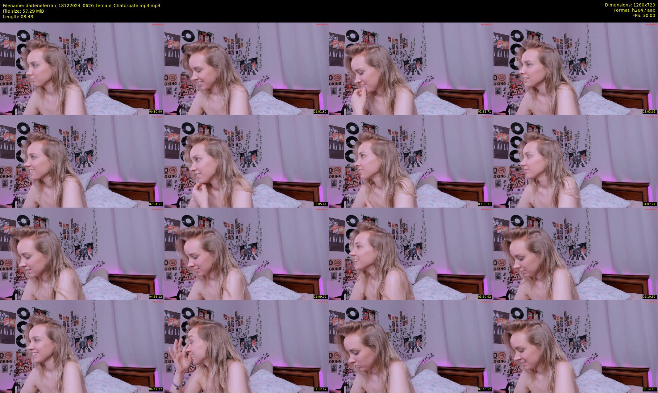 darleneferran — 9 minute Chaturbate female cam show recording, 720p, Dec 18, 2024