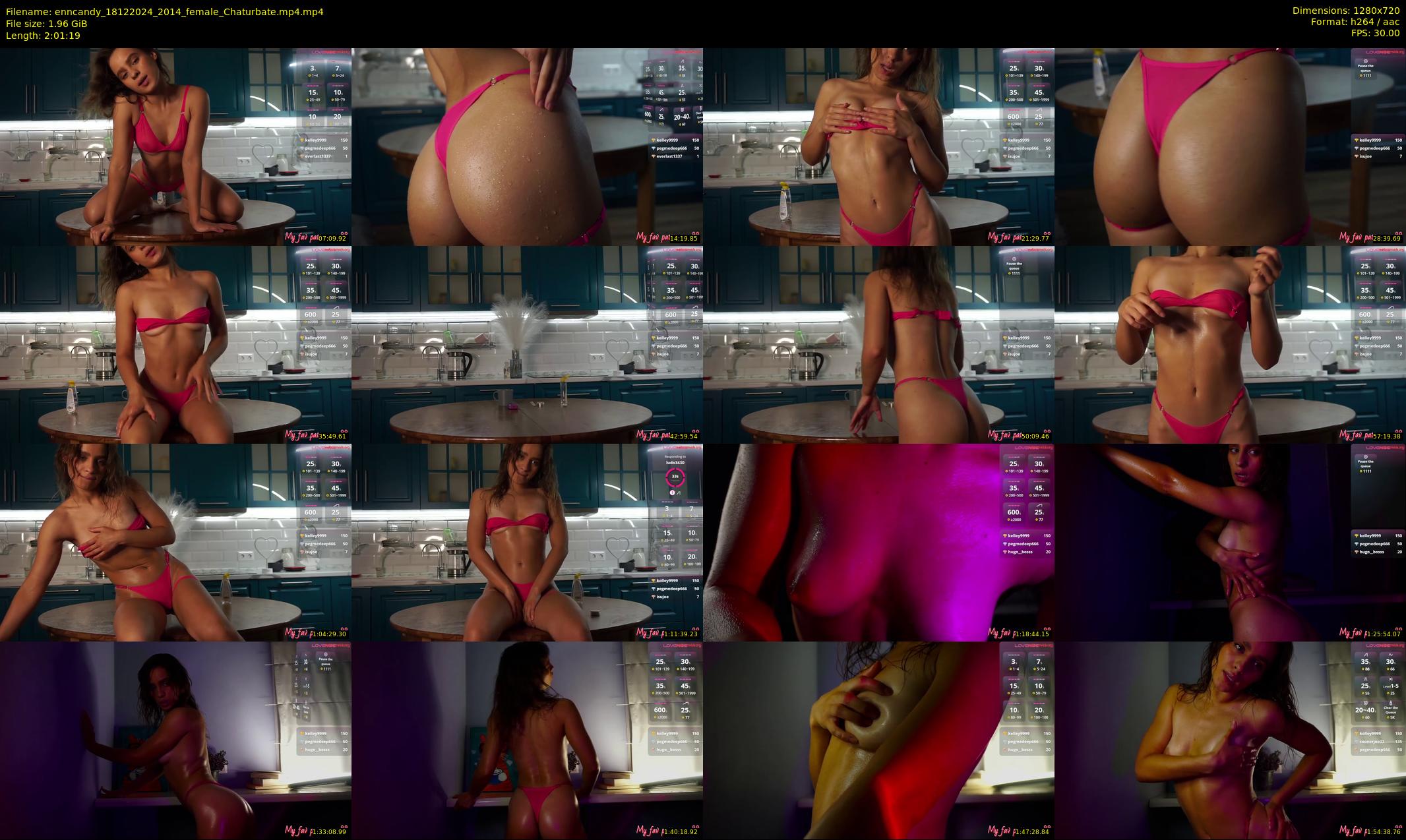 enncandy — 122 minute Chaturbate female cam show recording, 720p, Dec 18, 2024