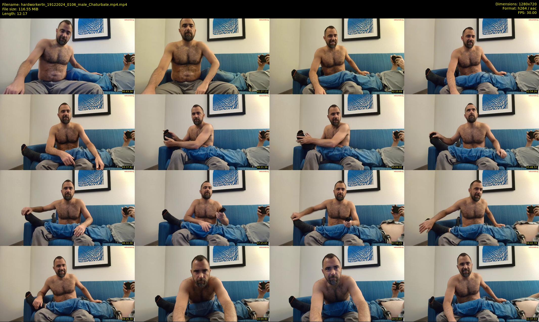 hardworkertn — 13 minute Chaturbate male cam show recording, 720p, Dec 19, 2024