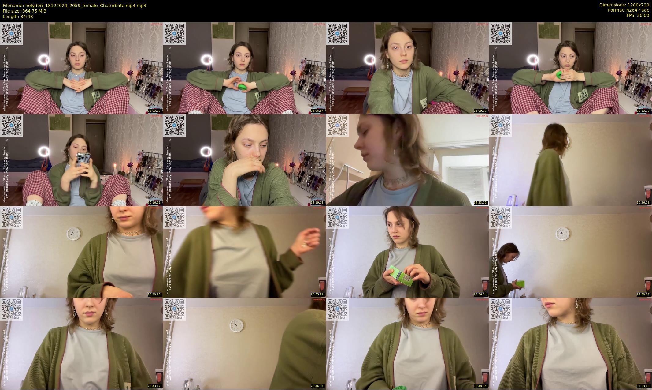 holydori — 35 minute Chaturbate female cam show recording, 720p, Dec 18, 2024