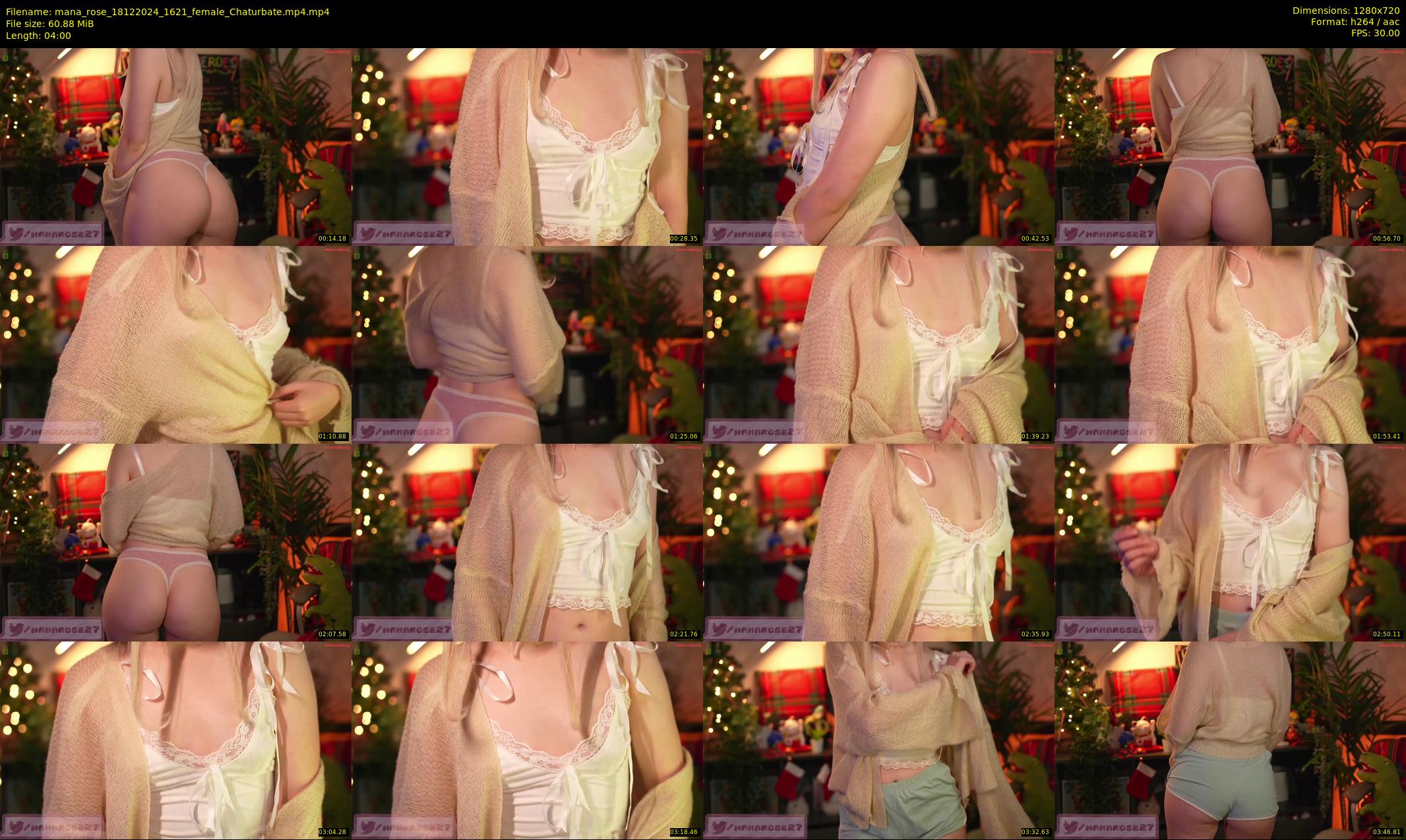 mana_rose — 4 minute Chaturbate female cam show recording, 720p, Dec 18, 2024