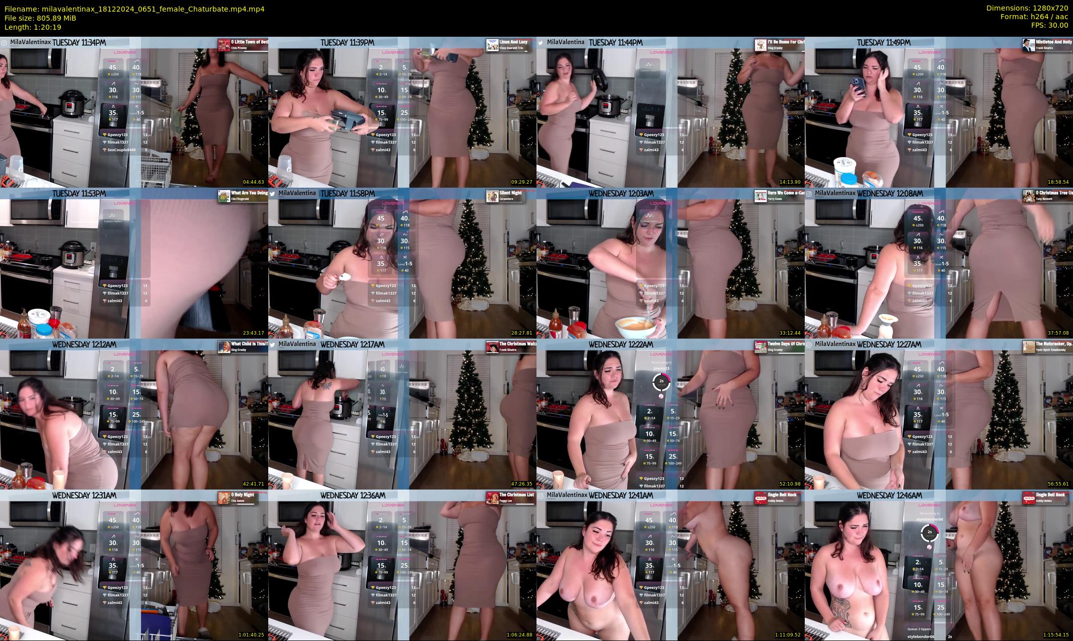 milavalentinax — 81 minute Chaturbate female cam show recording, 720p, Dec 18, 2024
