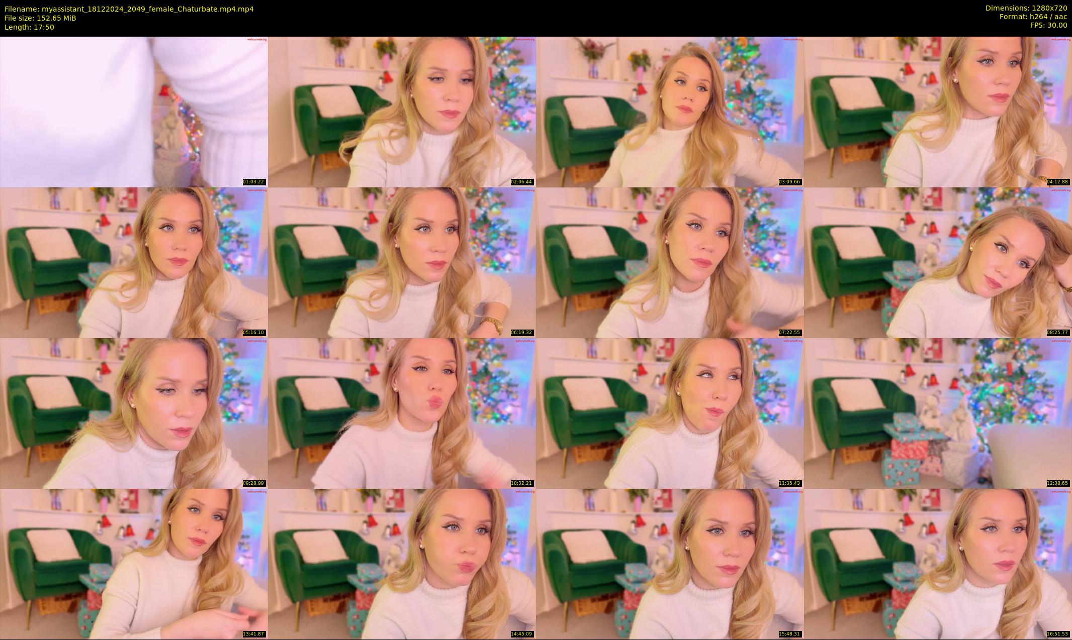 myassistant — 18 minute Chaturbate female cam show recording, 720p, Dec 18, 2024