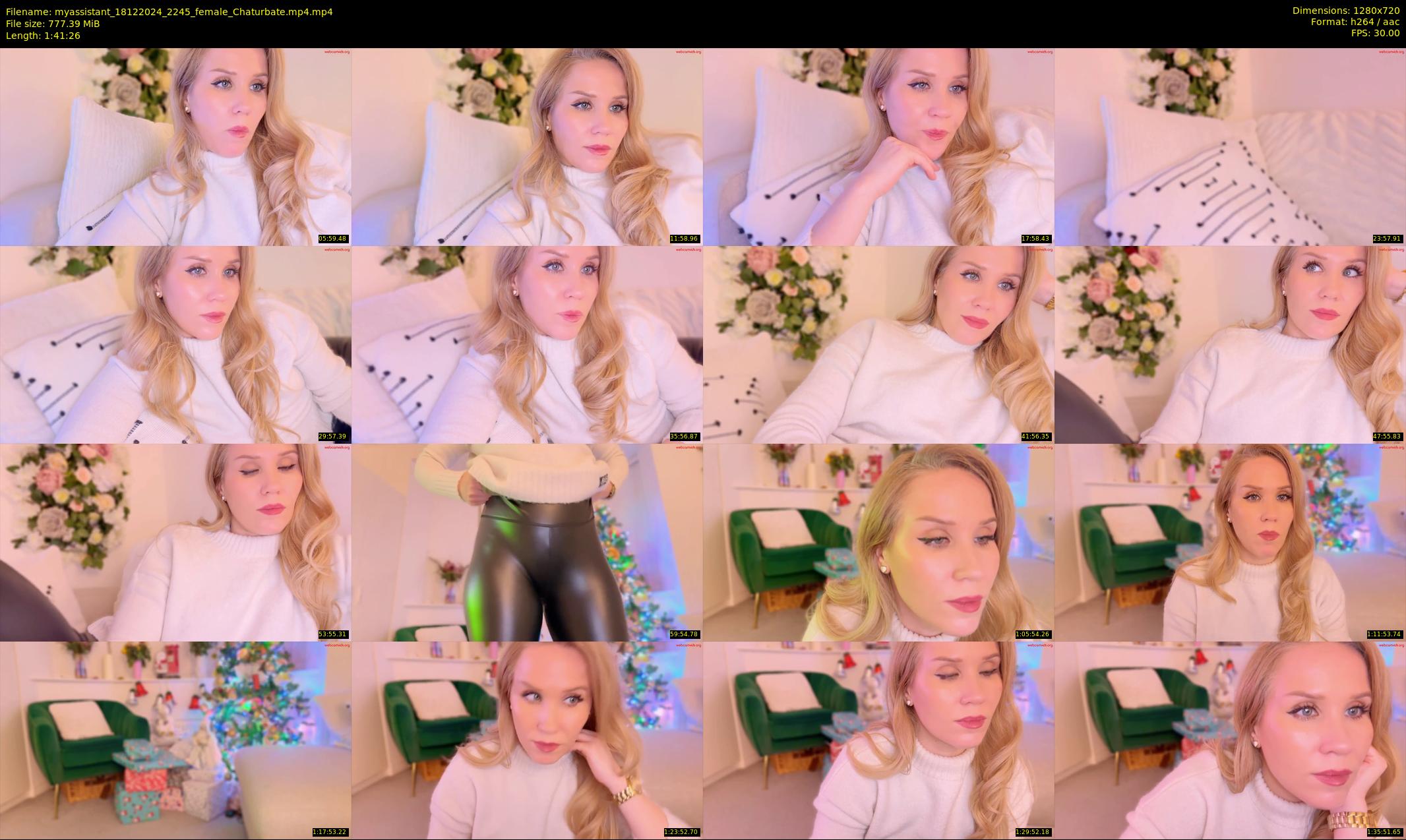 myassistant — 102 minute Chaturbate female cam show recording, 720p, Dec 18, 2024