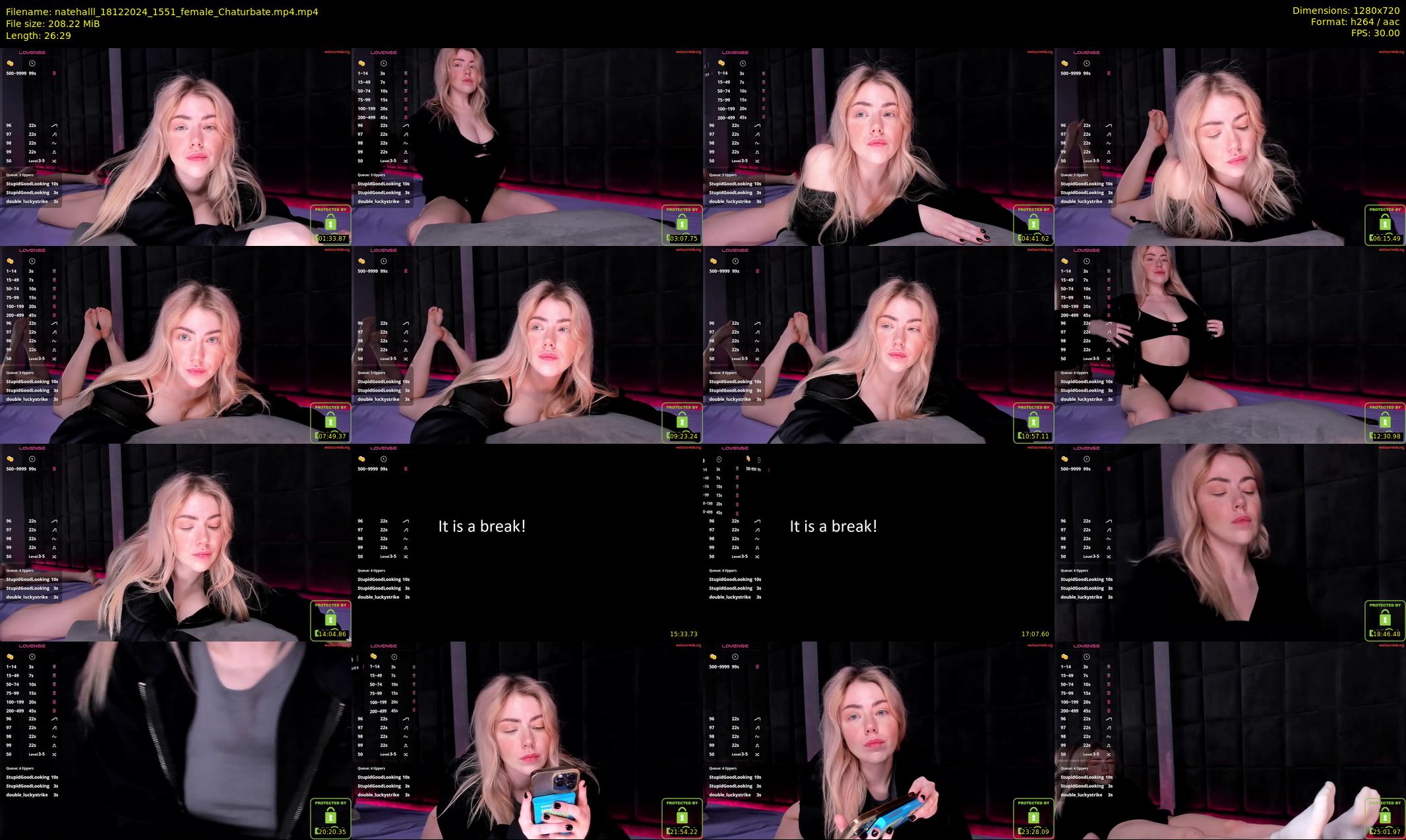 natehalll — 27 minute Chaturbate female cam show recording, 720p, Dec 18, 2024