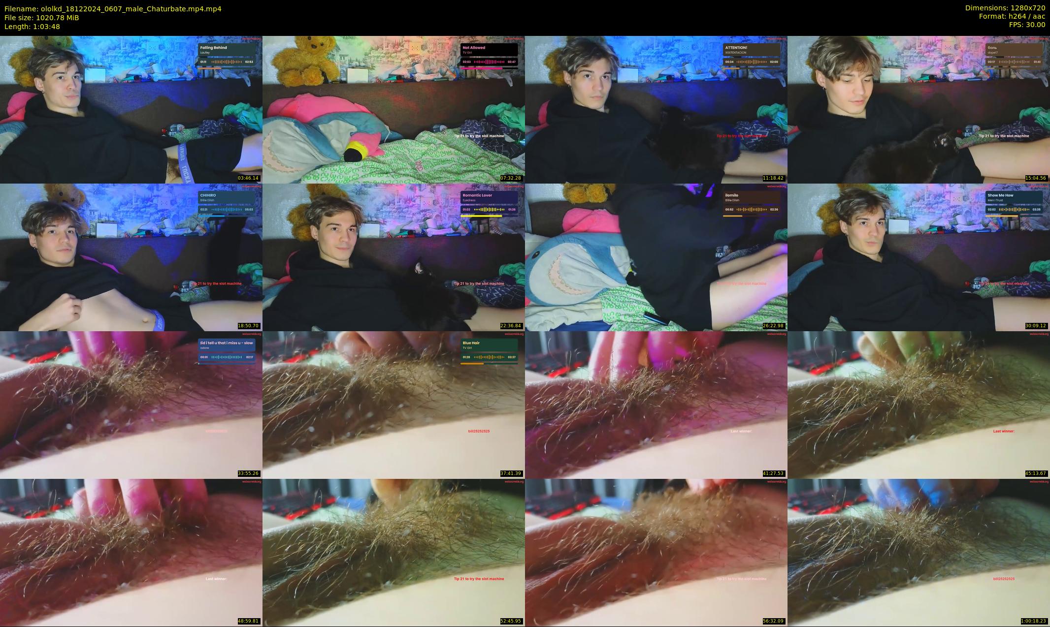 ololkd — 64 minute Chaturbate male cam show recording, 720p, Dec 18, 2024