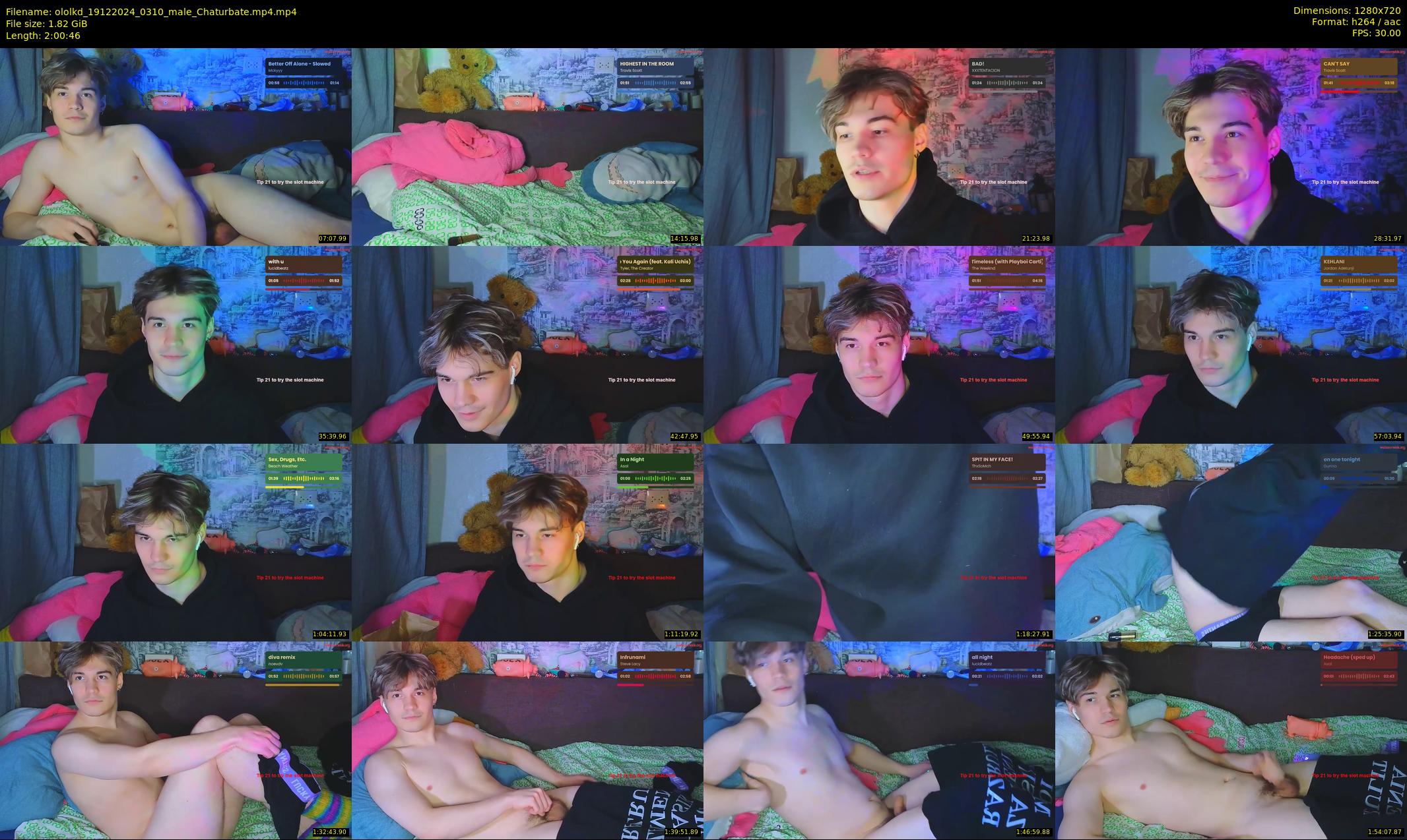 ololkd — 121 minute Chaturbate male cam show recording, 720p, Dec 19, 2024