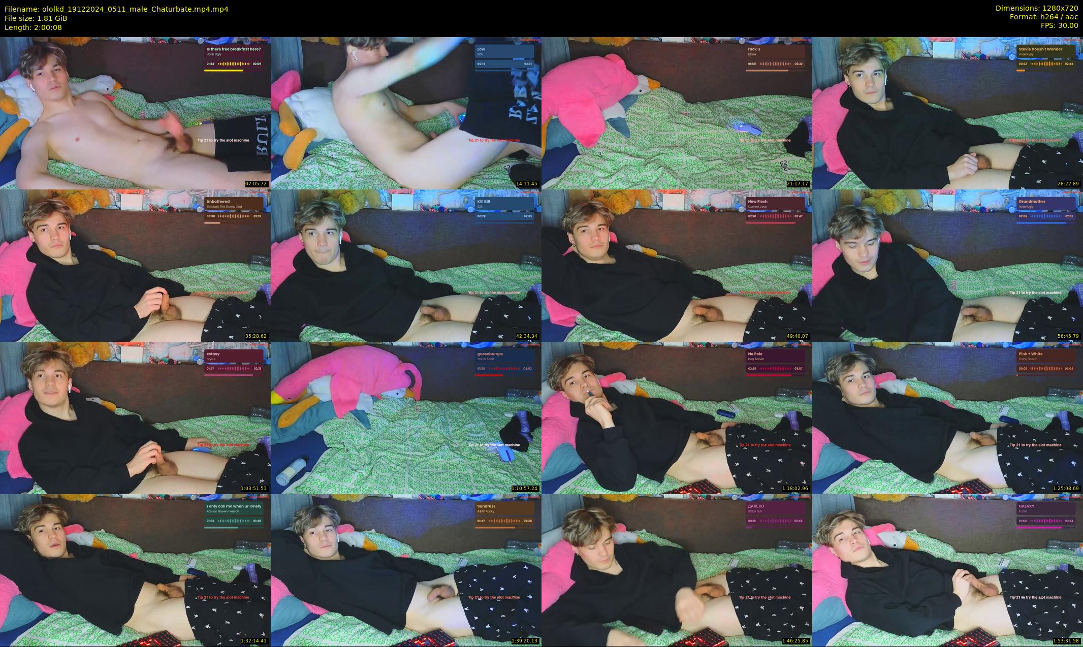 ololkd — 121 minute Chaturbate male cam show recording, 720p, Dec 19, 2024