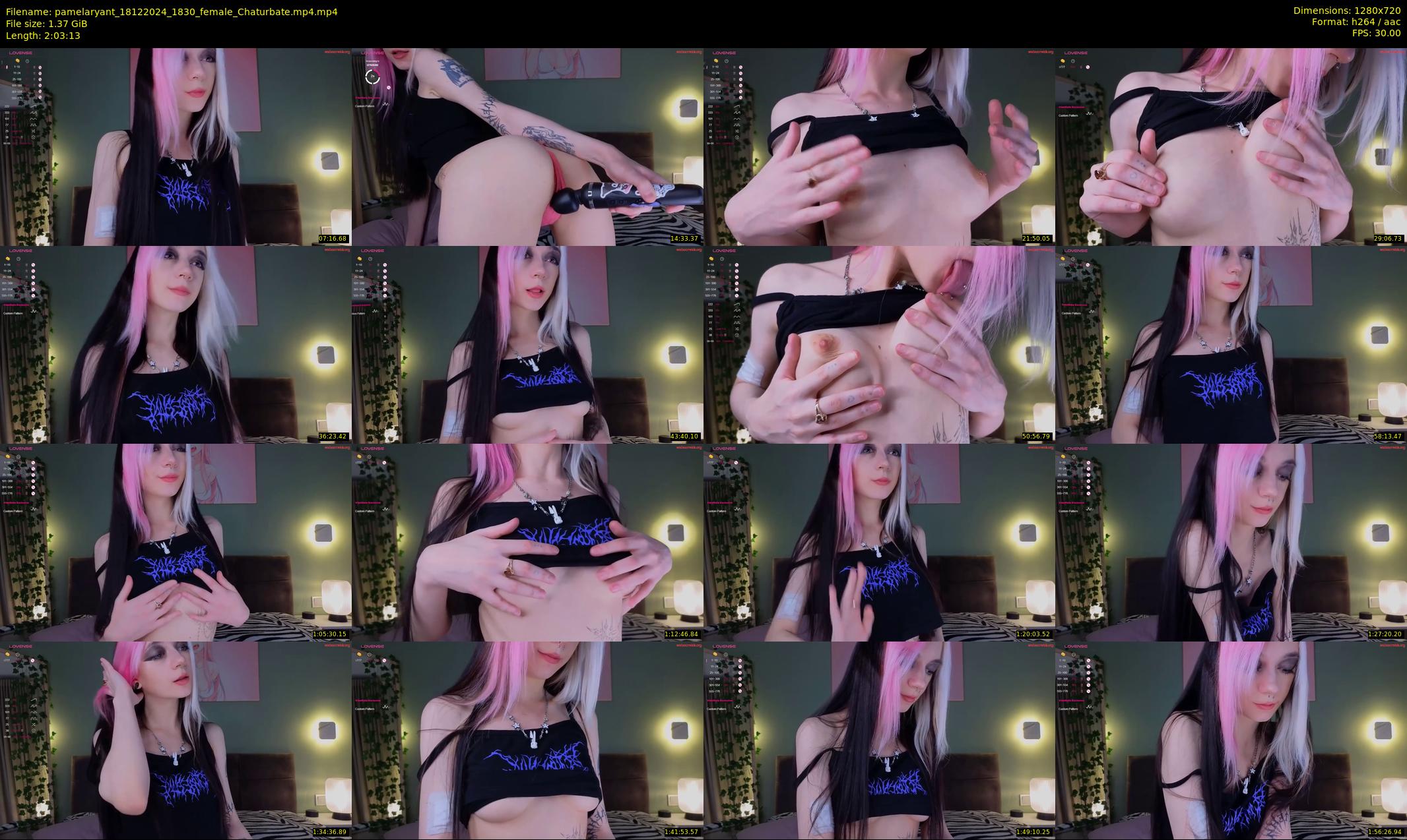 pamelaryant — 124 minute Chaturbate female cam show recording, 720p, Dec 18, 2024