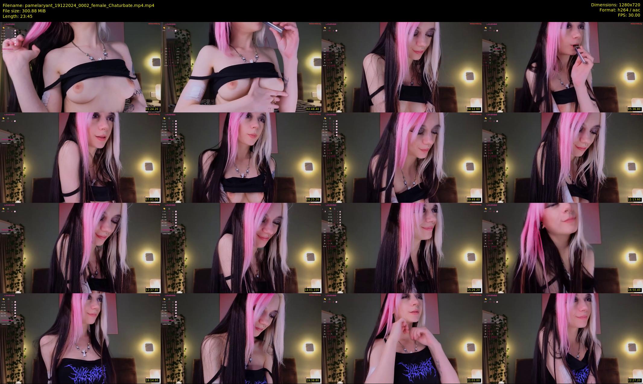 pamelaryant — 24 minute Chaturbate female cam show recording, 720p, Dec 19, 2024