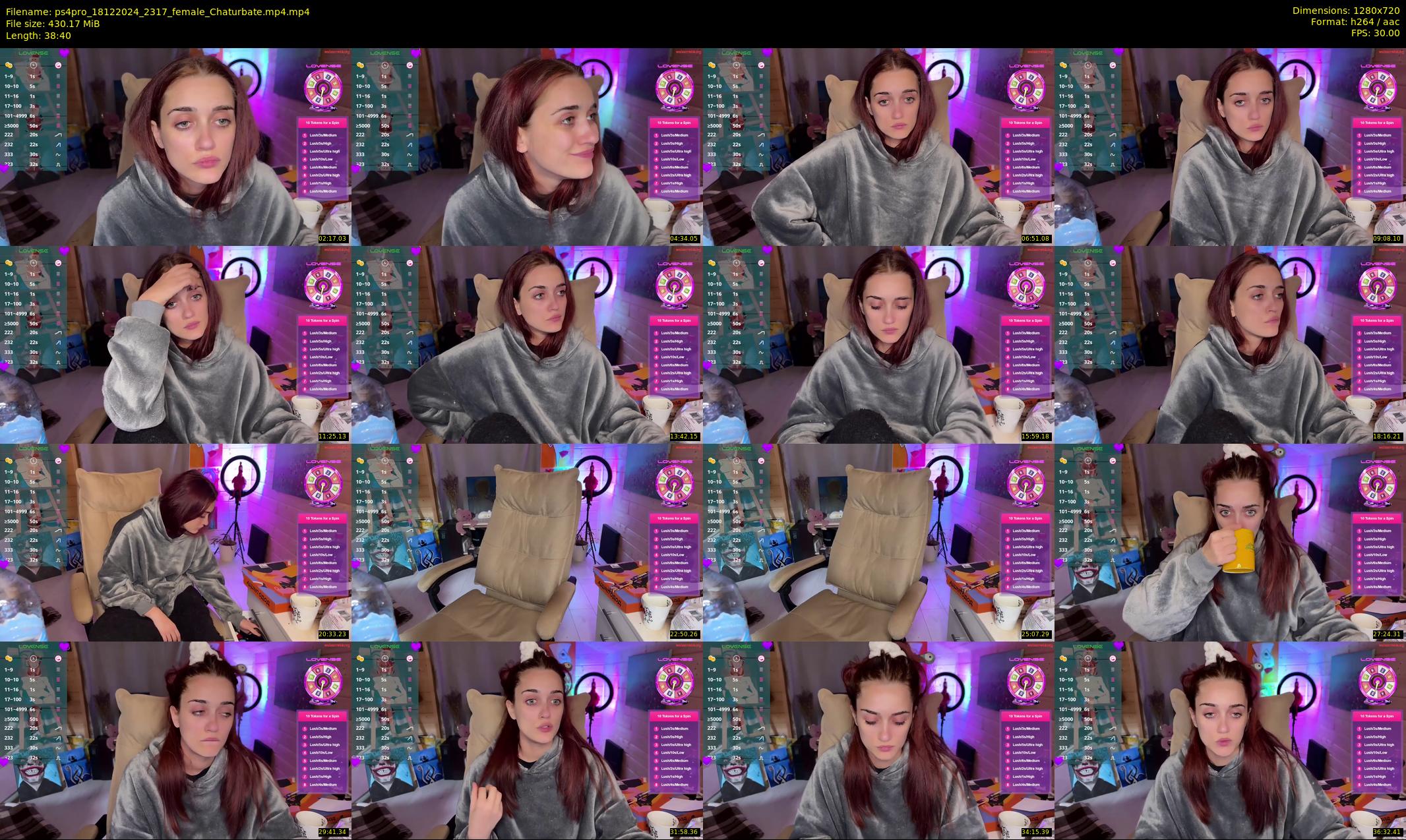 ps4pro — 39 minute Chaturbate female cam show recording, 720p, Dec 18, 2024