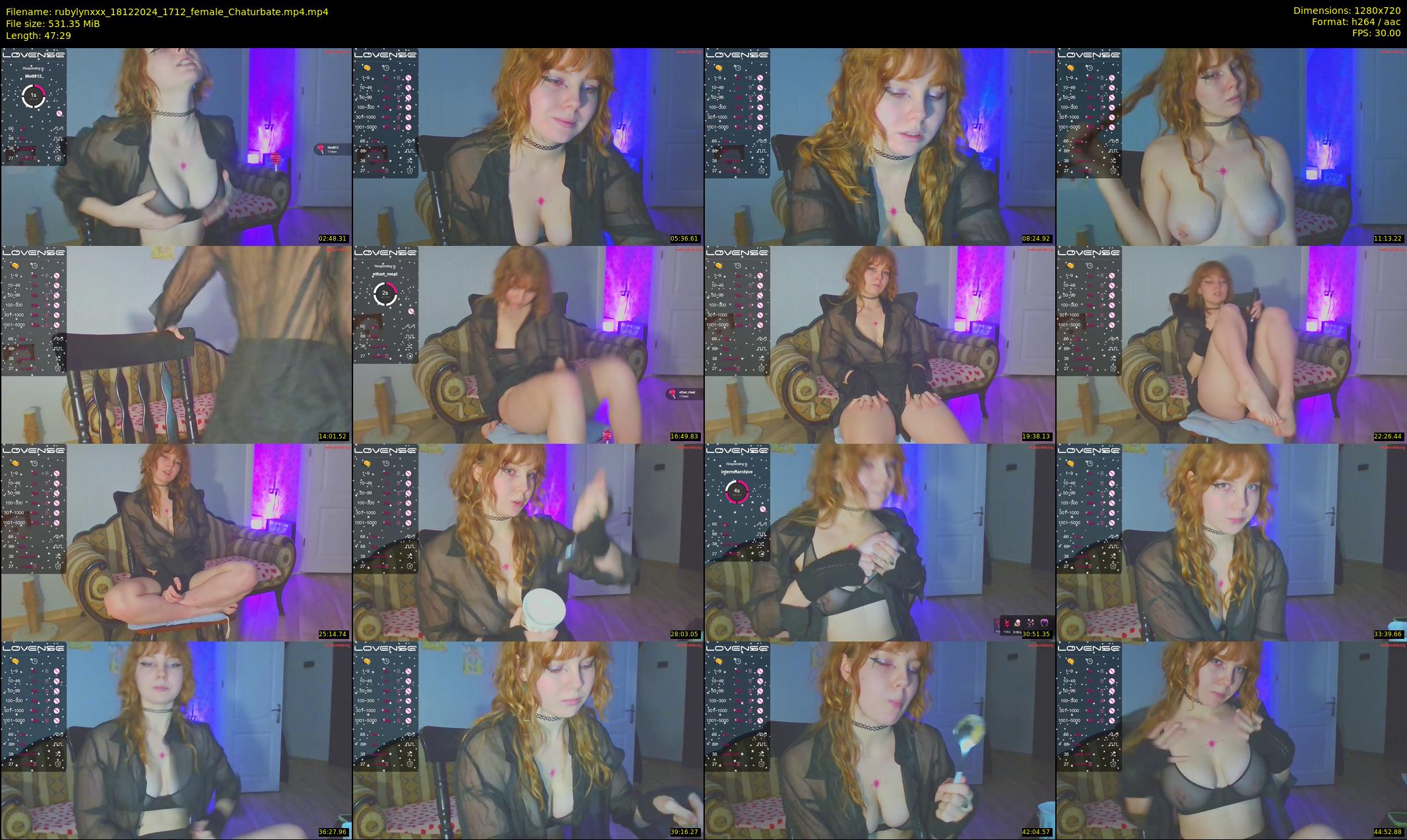 rubylynxxx — 48 minute Chaturbate female cam show recording, 720p, Dec 18, 2024