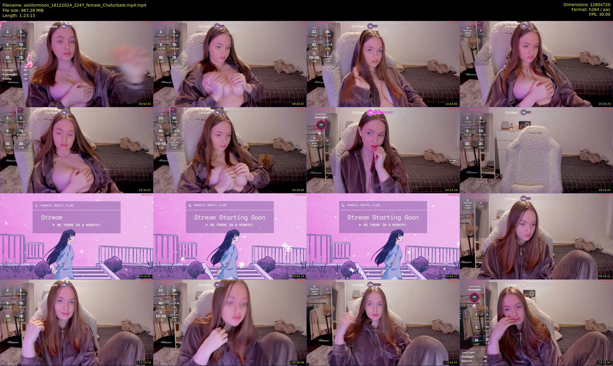 saiiilormoon — 84 minute Chaturbate female cam show recording, 720p, Dec 18, 2024