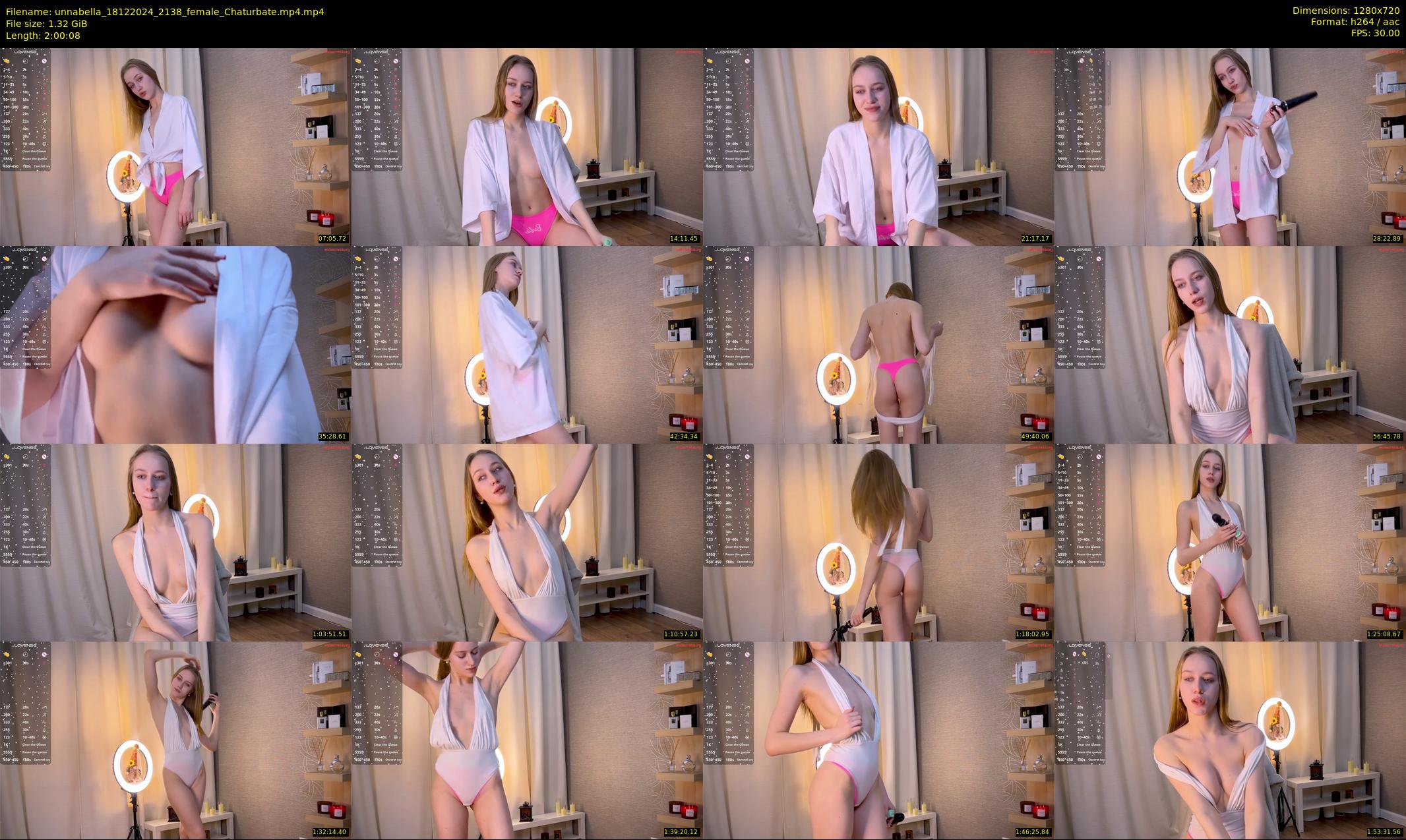 unnabella — 121 minute Chaturbate female cam show recording, 720p, Dec 18, 2024