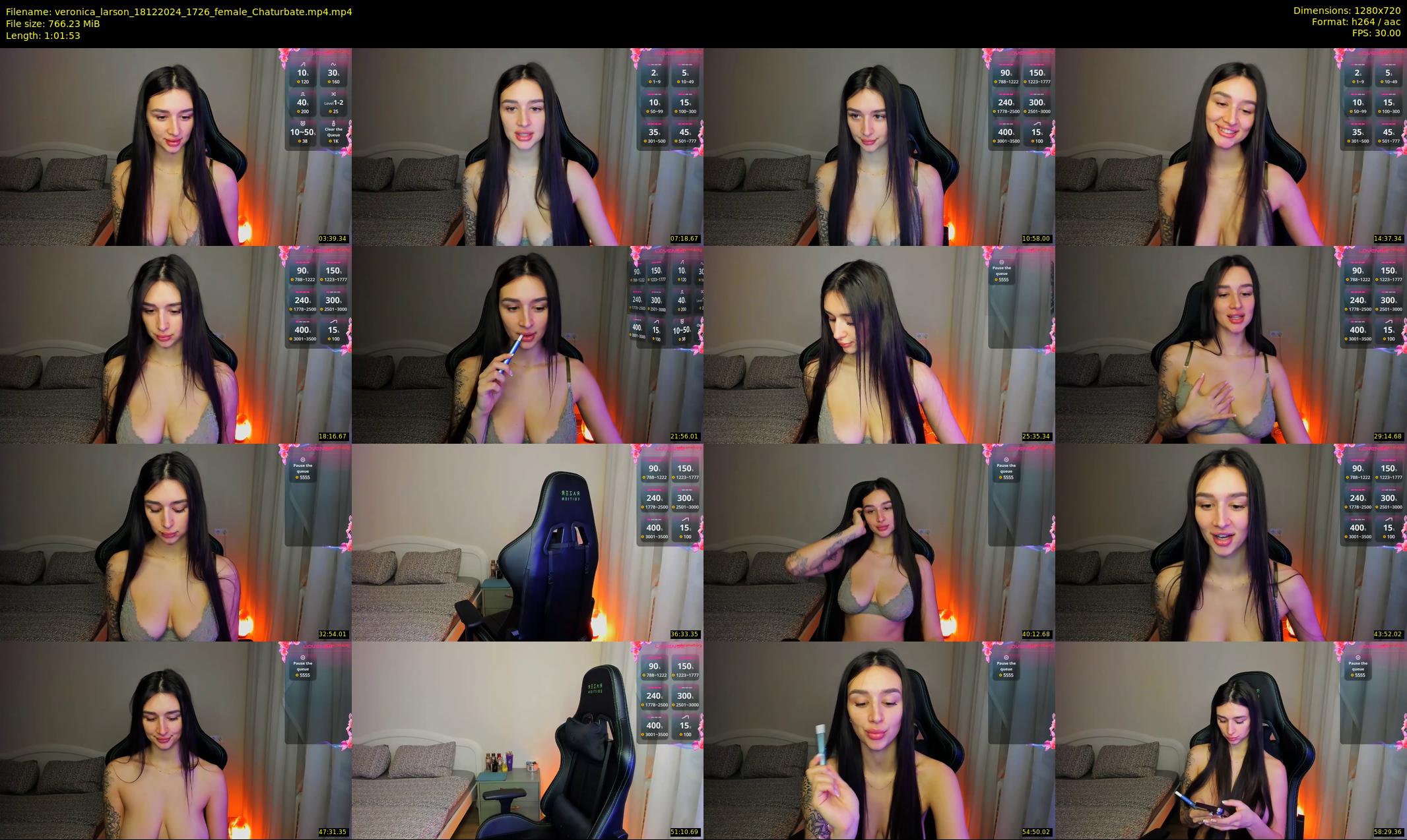 veronica_larson — 62 minute Chaturbate female cam show recording, 720p, Dec 18, 2024