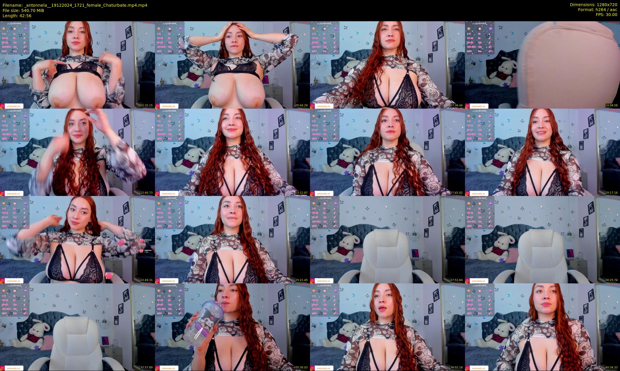 _antonnela_ — 43 minute Chaturbate female cam show recording, 720p, Dec 19, 2024
