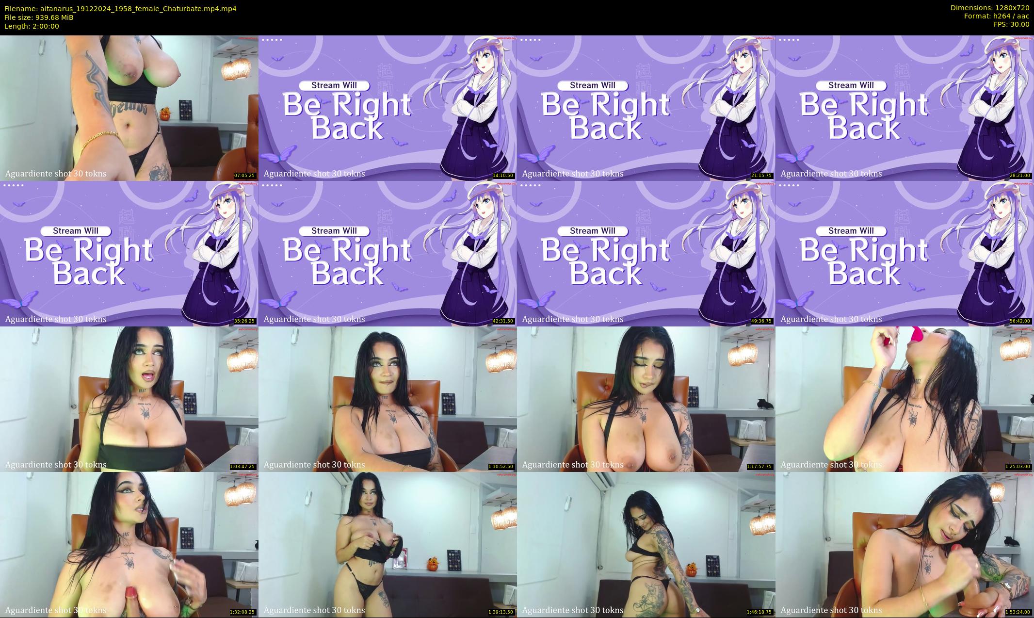 aitanarus — 120 minute Chaturbate female cam show recording, 720p, Dec 19, 2024