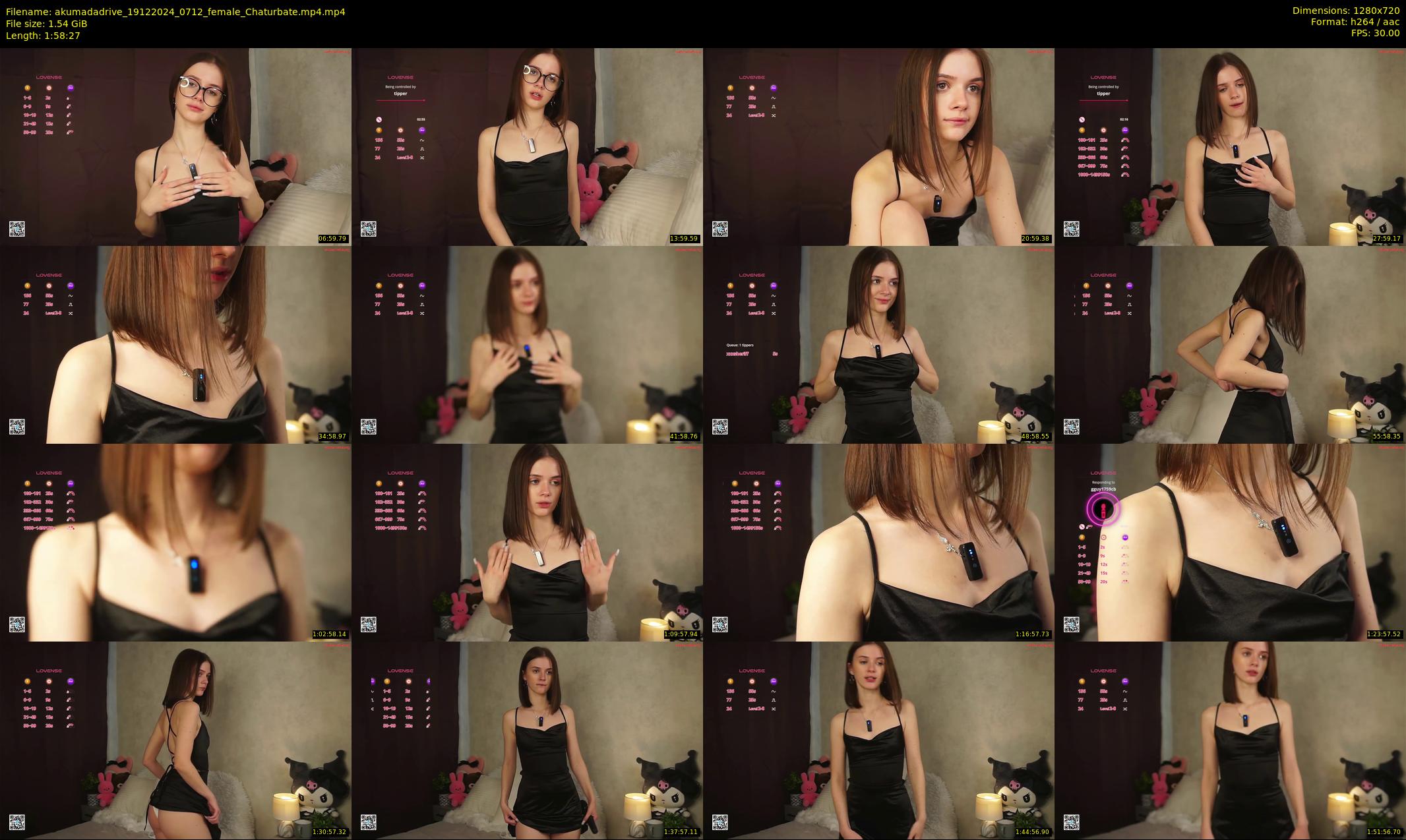 akumadadrive — 119 minute Chaturbate female cam show recording, 720p, Dec 19, 2024