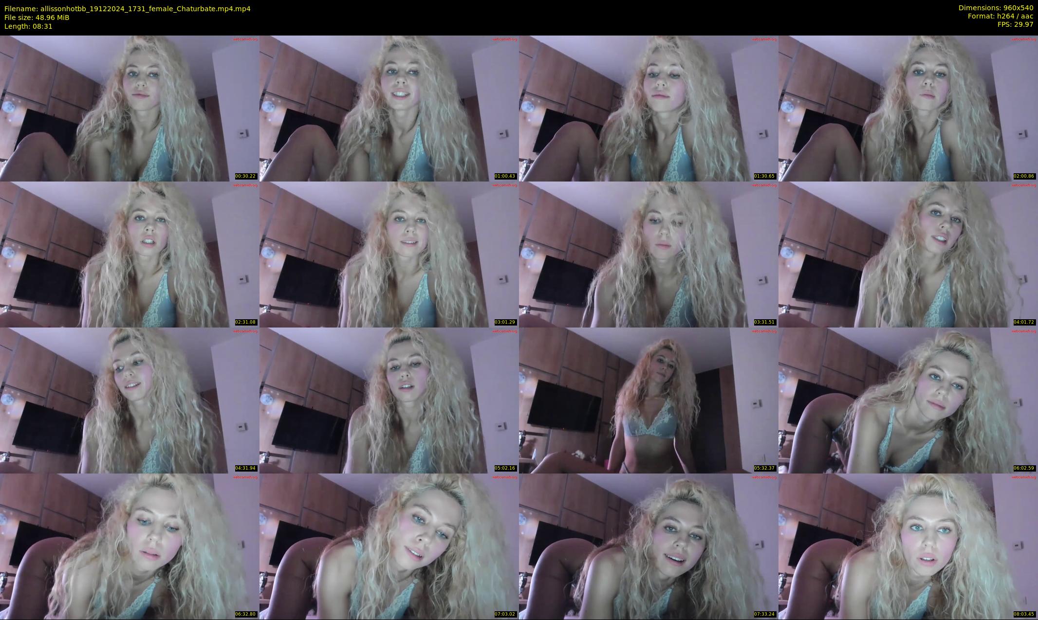 allissonhotbb — 9 minute Chaturbate female cam show recording, 480p, Dec 19, 2024