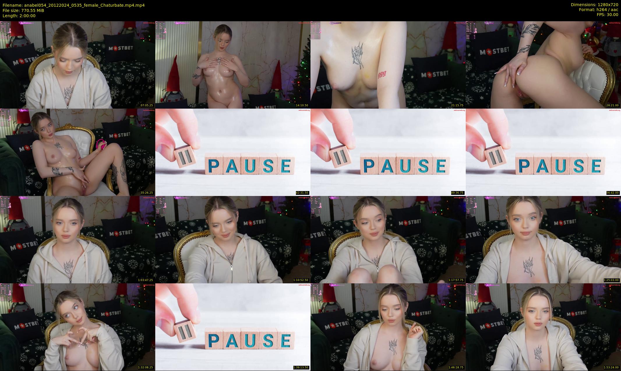 anabel054 — 120 minute Chaturbate female cam show recording, 720p, Dec 20, 2024
