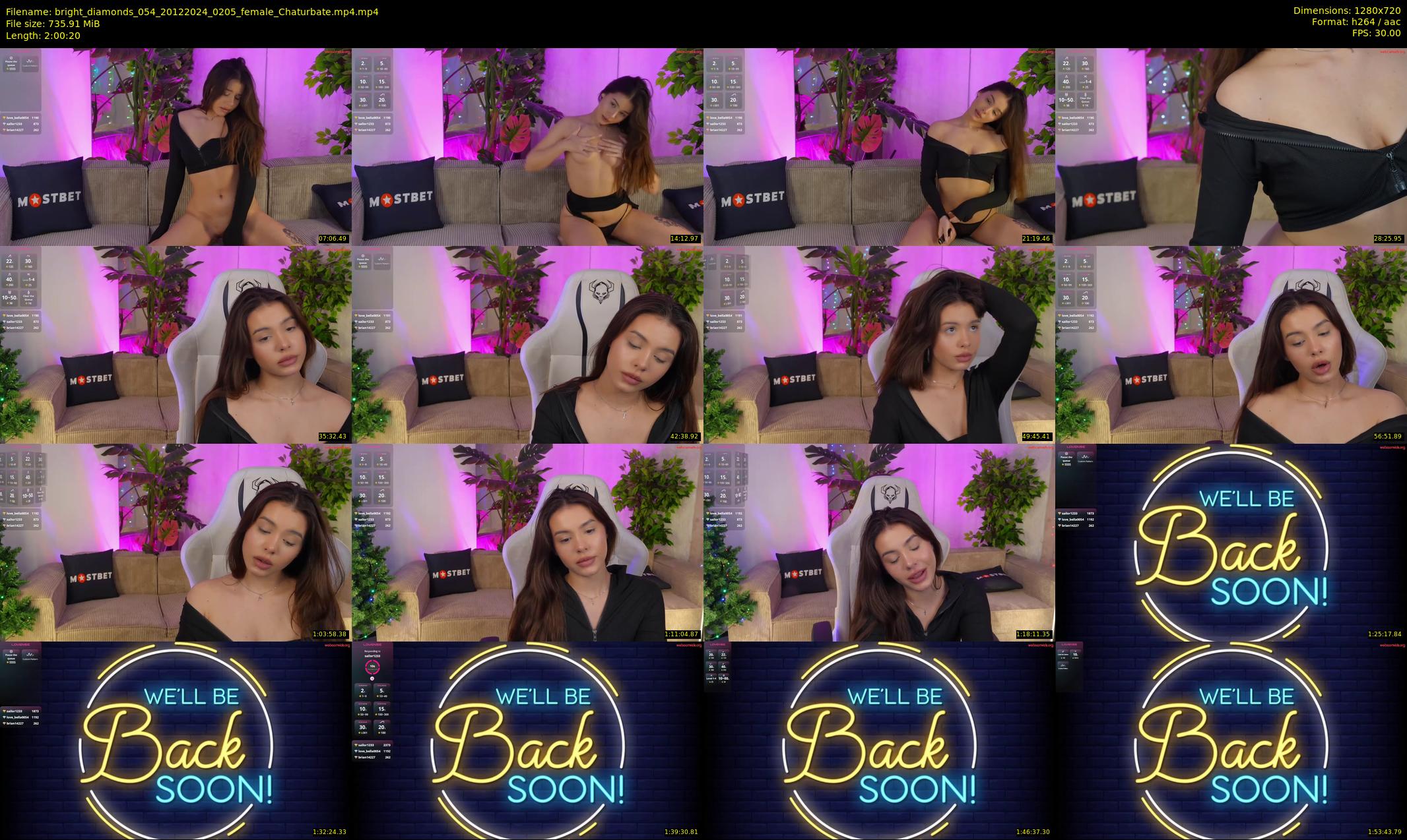 bright_diamonds_054 — 121 minute Chaturbate couple cam show recording, 720p, Dec 20, 2024