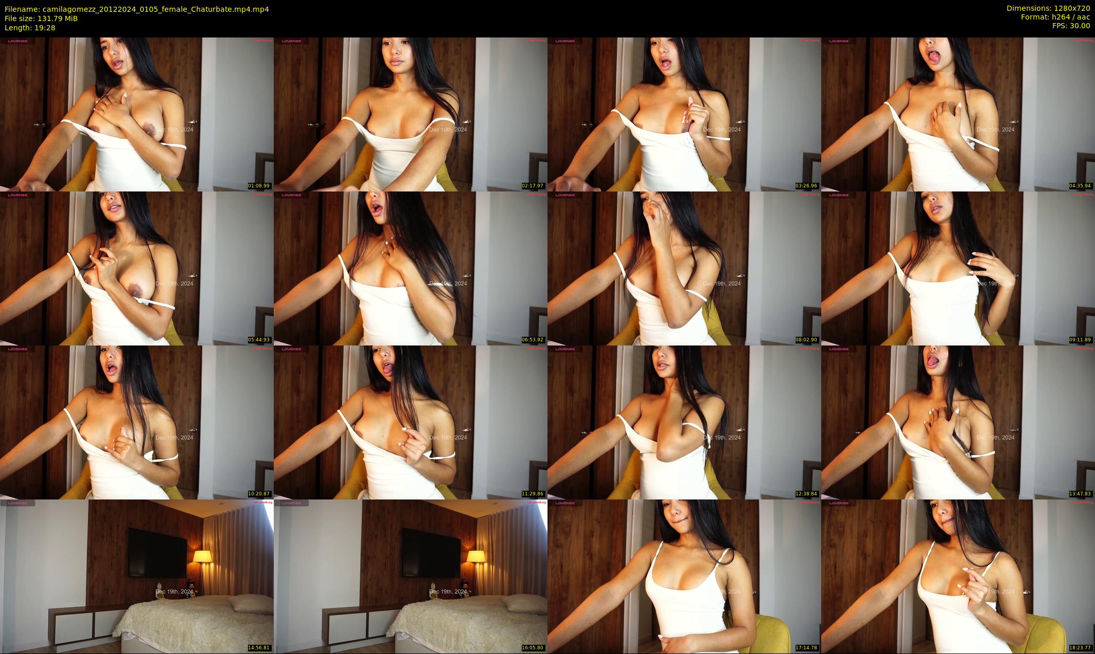 camilagomezz — 20 minute Chaturbate female cam show recording, 720p, Dec 20, 2024
