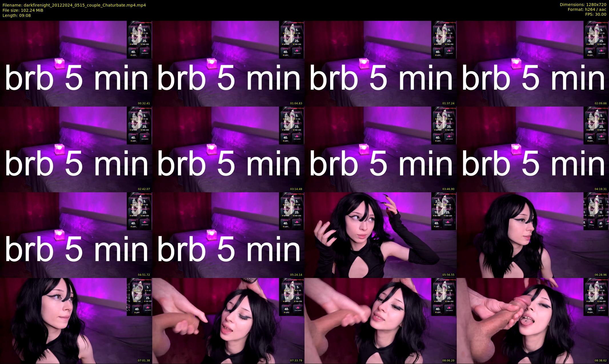 darkfirenight — 10 minute Chaturbate couple cam show recording, 720p, Dec 20, 2024