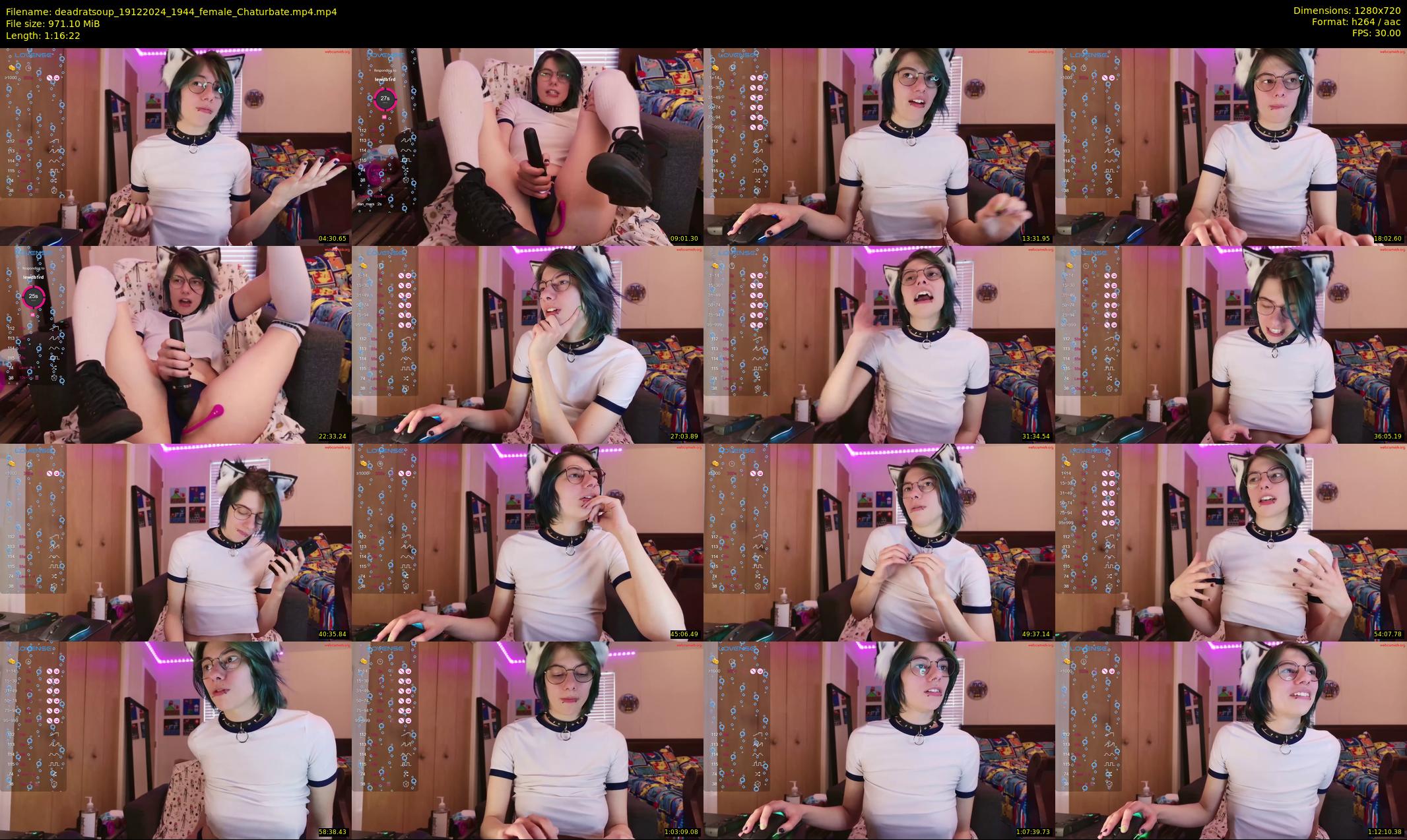 deadratsoup — 77 minute Chaturbate female cam show recording, 720p, Dec 19, 2024