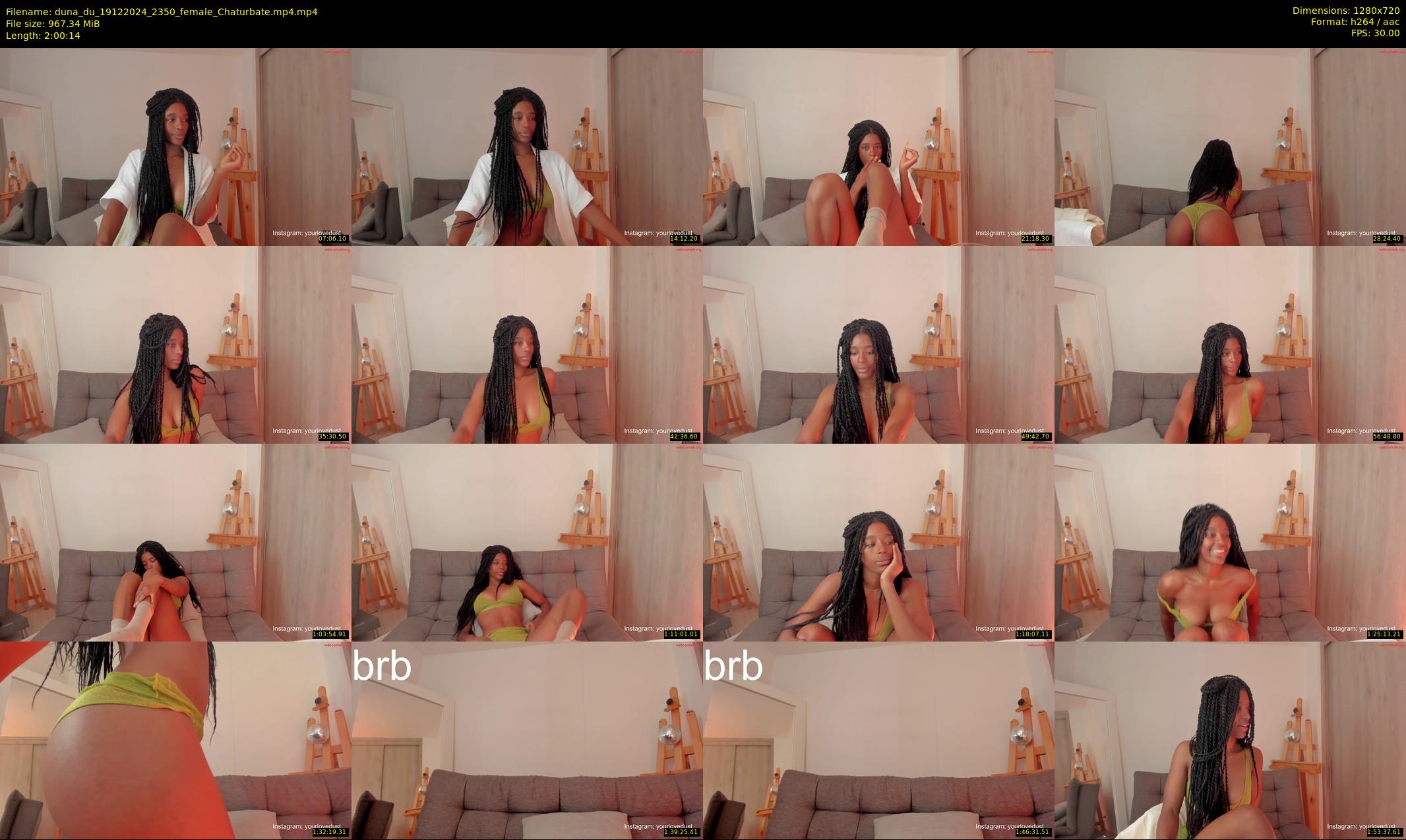duna_du — 121 minute Chaturbate female cam show recording, 720p, Dec 19, 2024