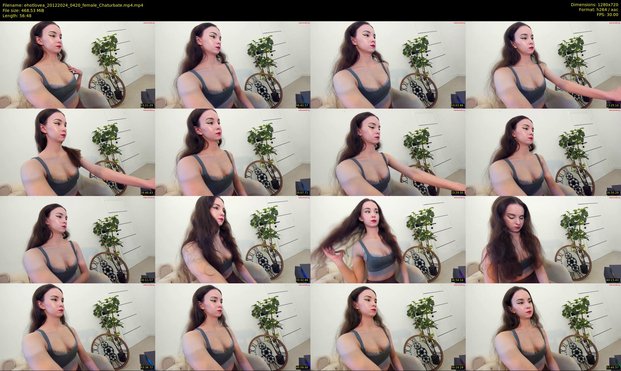 ehotlovea — 57 minute Chaturbate female cam show recording, 720p, Dec 20, 2024