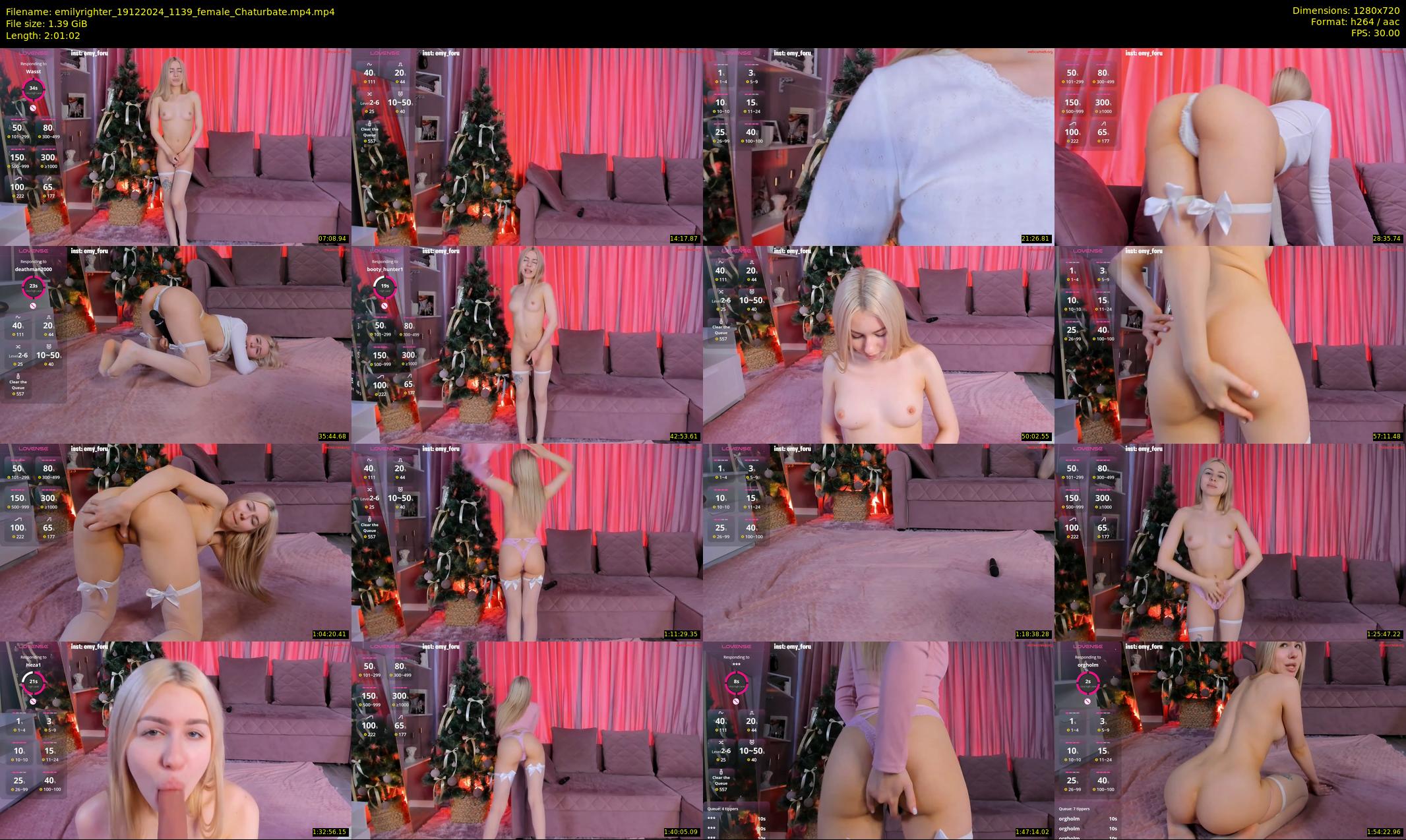 emilyrighter — 122 minute Chaturbate female cam show recording, 720p, Dec 19, 2024