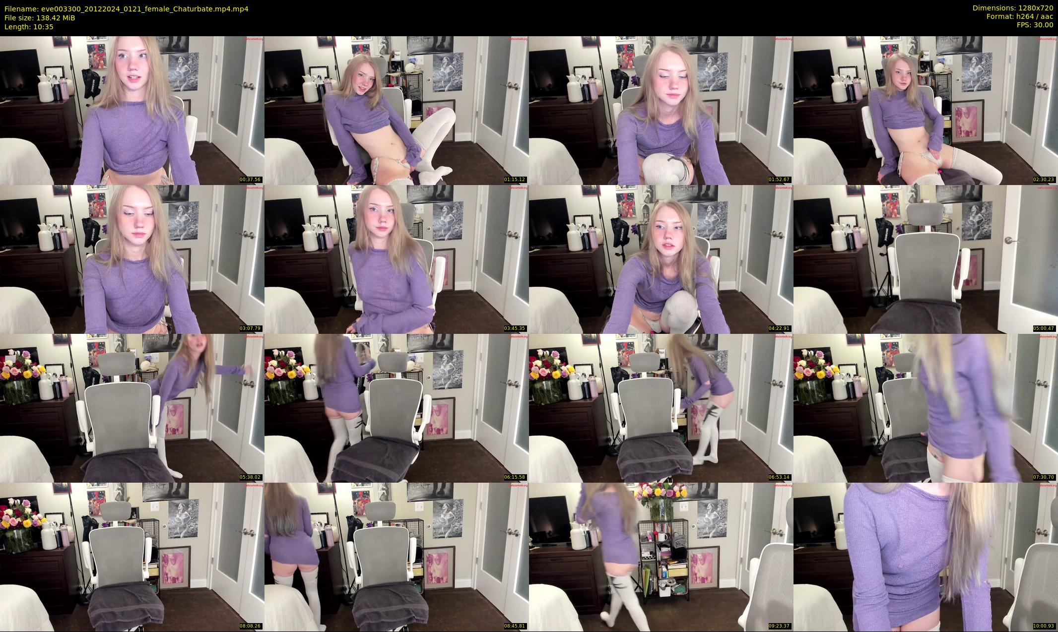 eve003300 — 11 minute Chaturbate female cam show recording, 720p, Dec 20, 2024