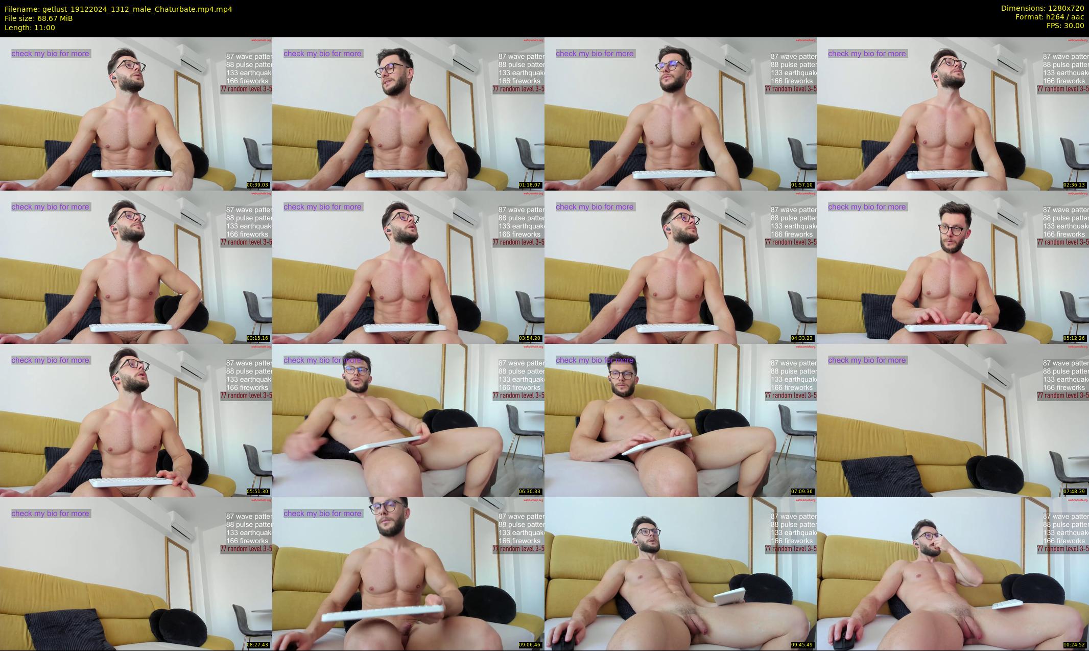 getlust — 11 minute Chaturbate male cam show recording, 720p, Dec 19, 2024