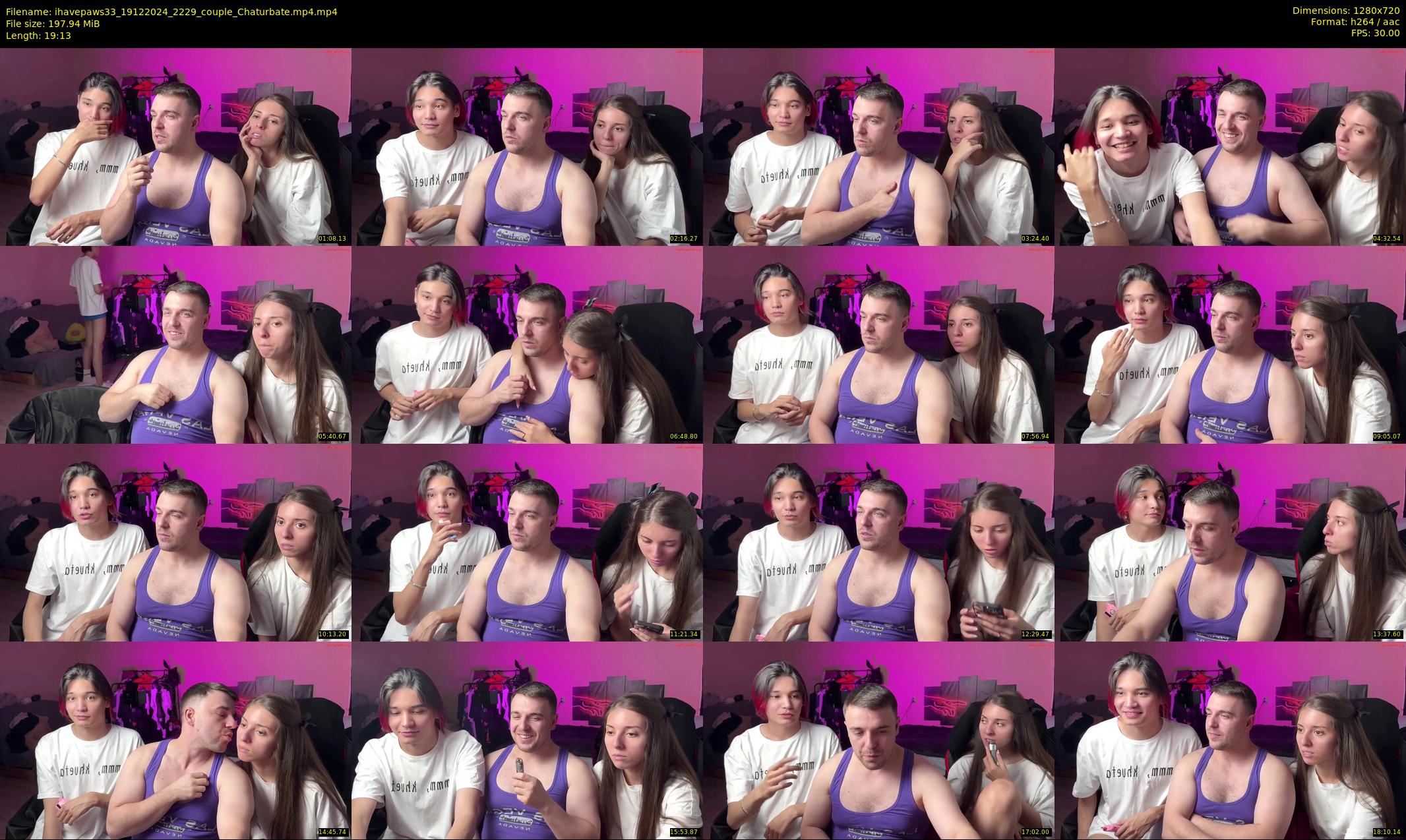 ihavepaws33 — 20 minute Chaturbate couple cam show recording, 720p, Dec 19, 2024