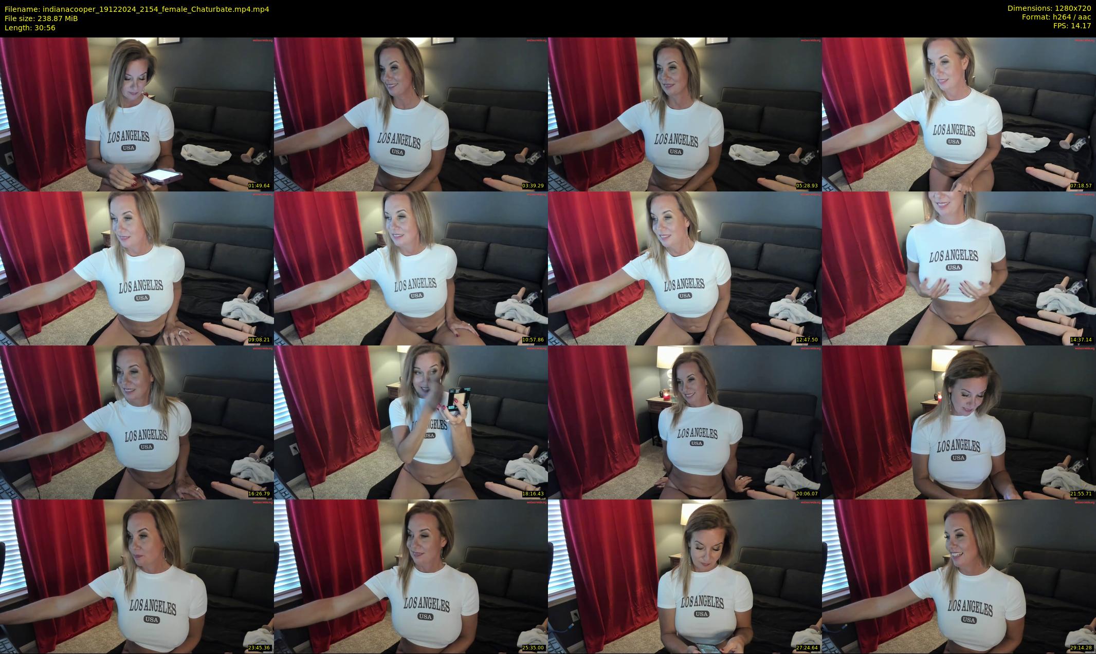 indianacooper — 31 minute Chaturbate female cam show recording, 720p, Dec 19, 2024