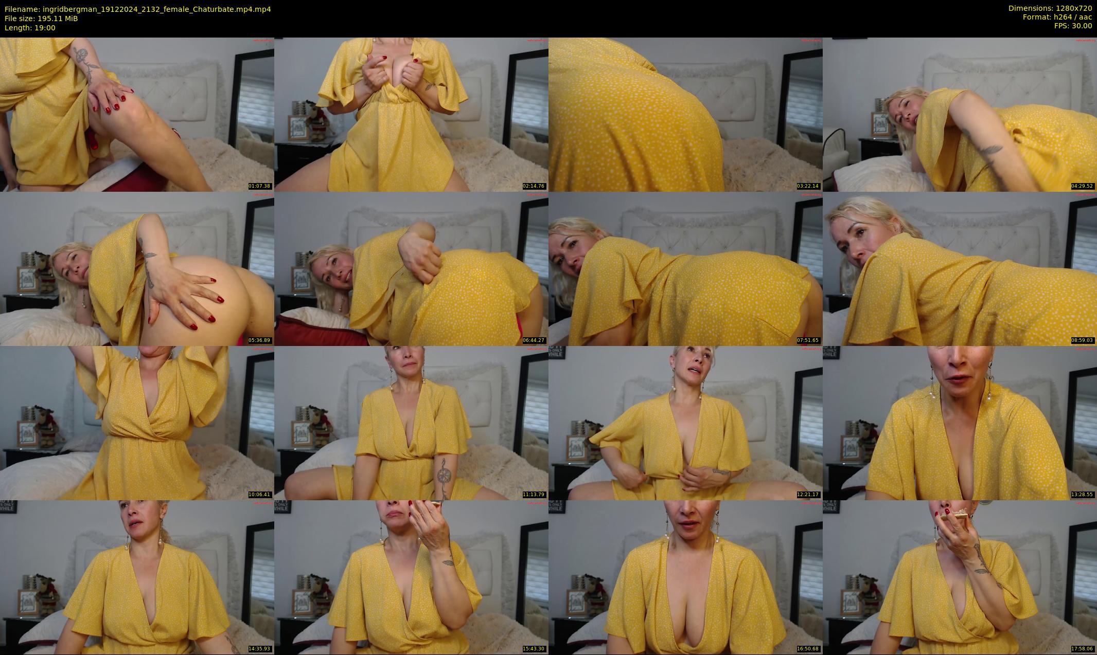 ingridbergman — 19 minute Chaturbate female cam show recording, 720p, Dec 19, 2024