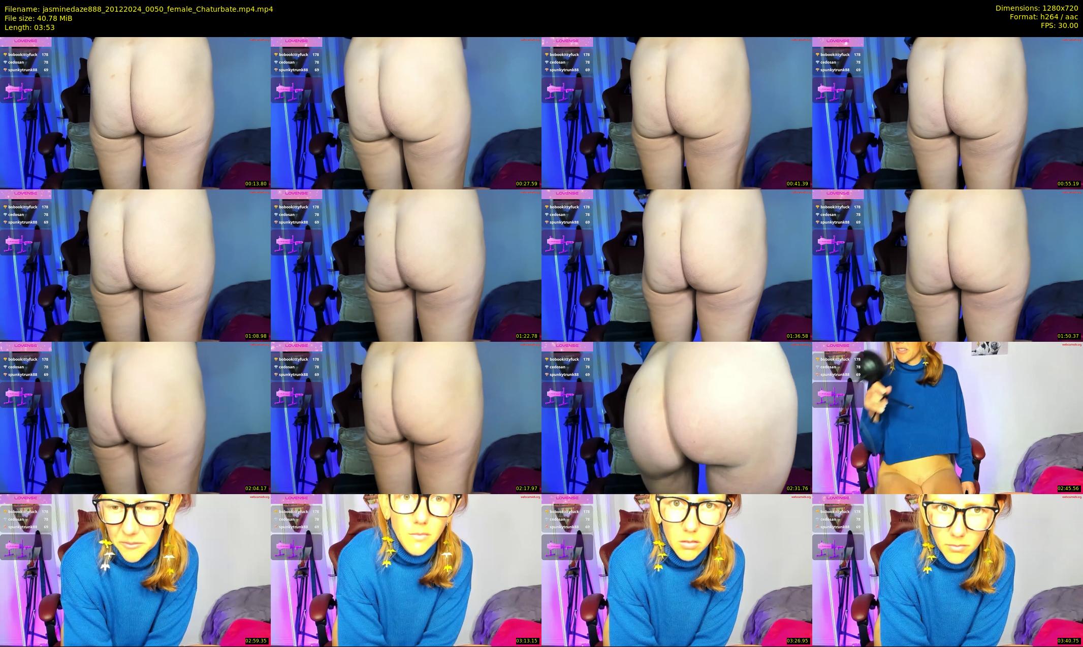 jasminedaze888 — 4 minute Chaturbate female cam show recording, 720p, Dec 20, 2024