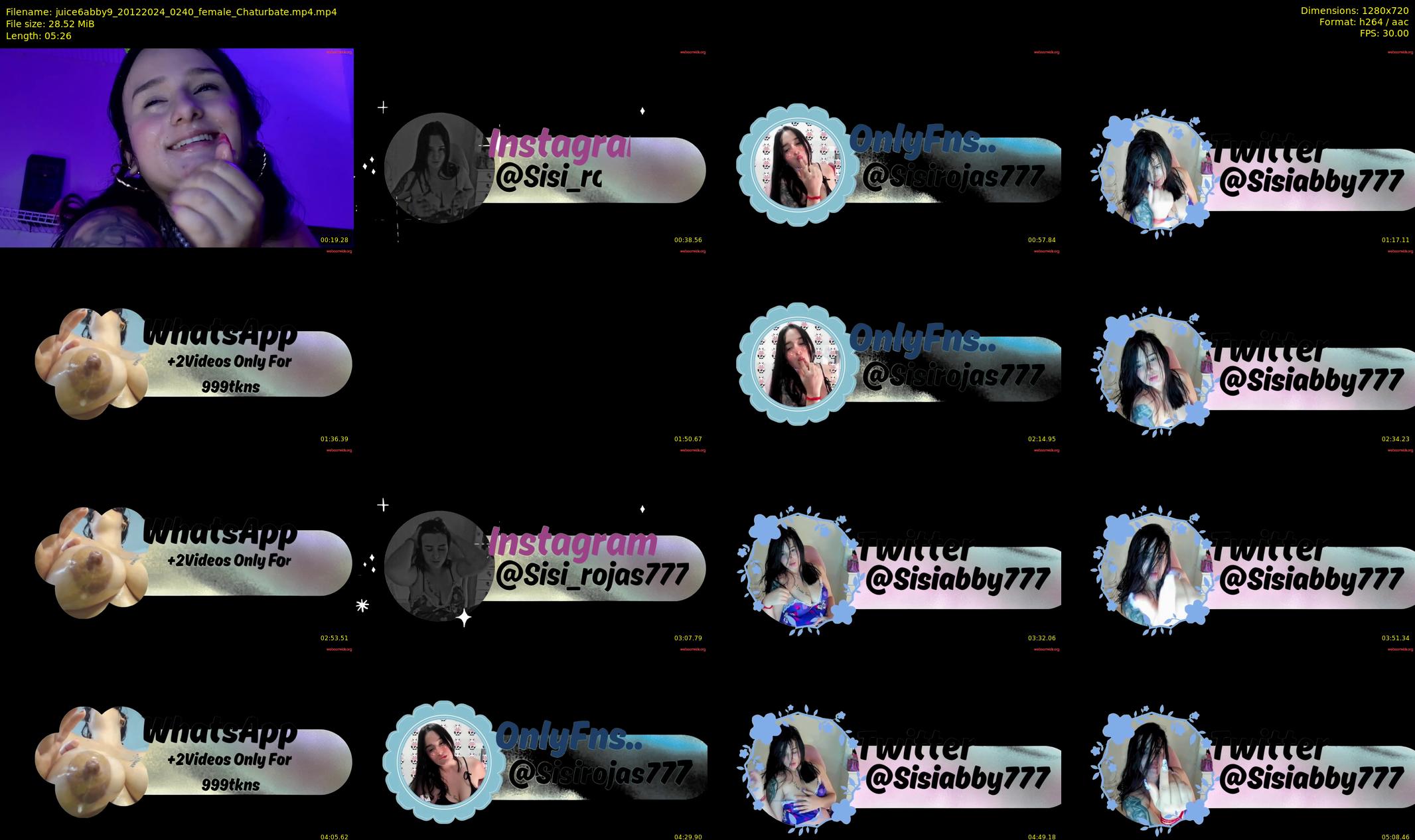juice6abby9 — 6 minute Chaturbate female cam show recording, 720p, Dec 20, 2024