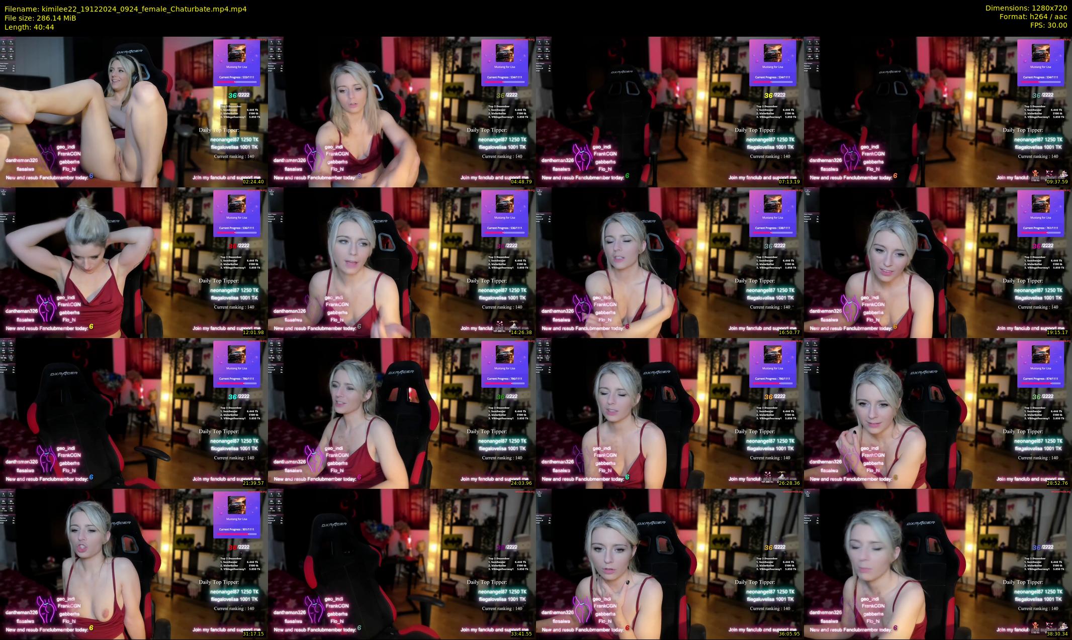 kimilee22 — 41 minute Chaturbate female cam show recording, 720p, Dec 19, 2024