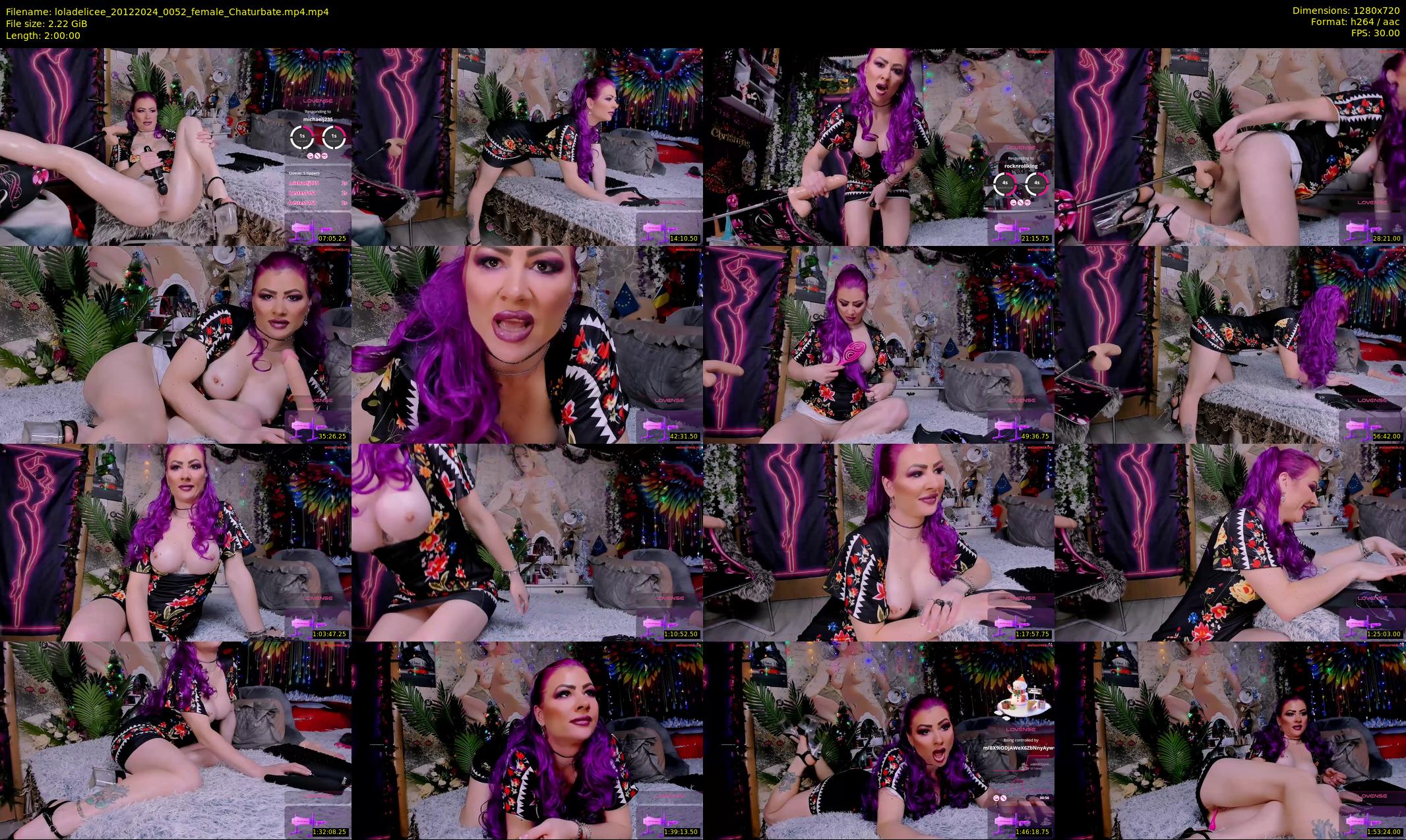 loladelicee — 120 minute Chaturbate female cam show recording, 720p, Dec 20, 2024