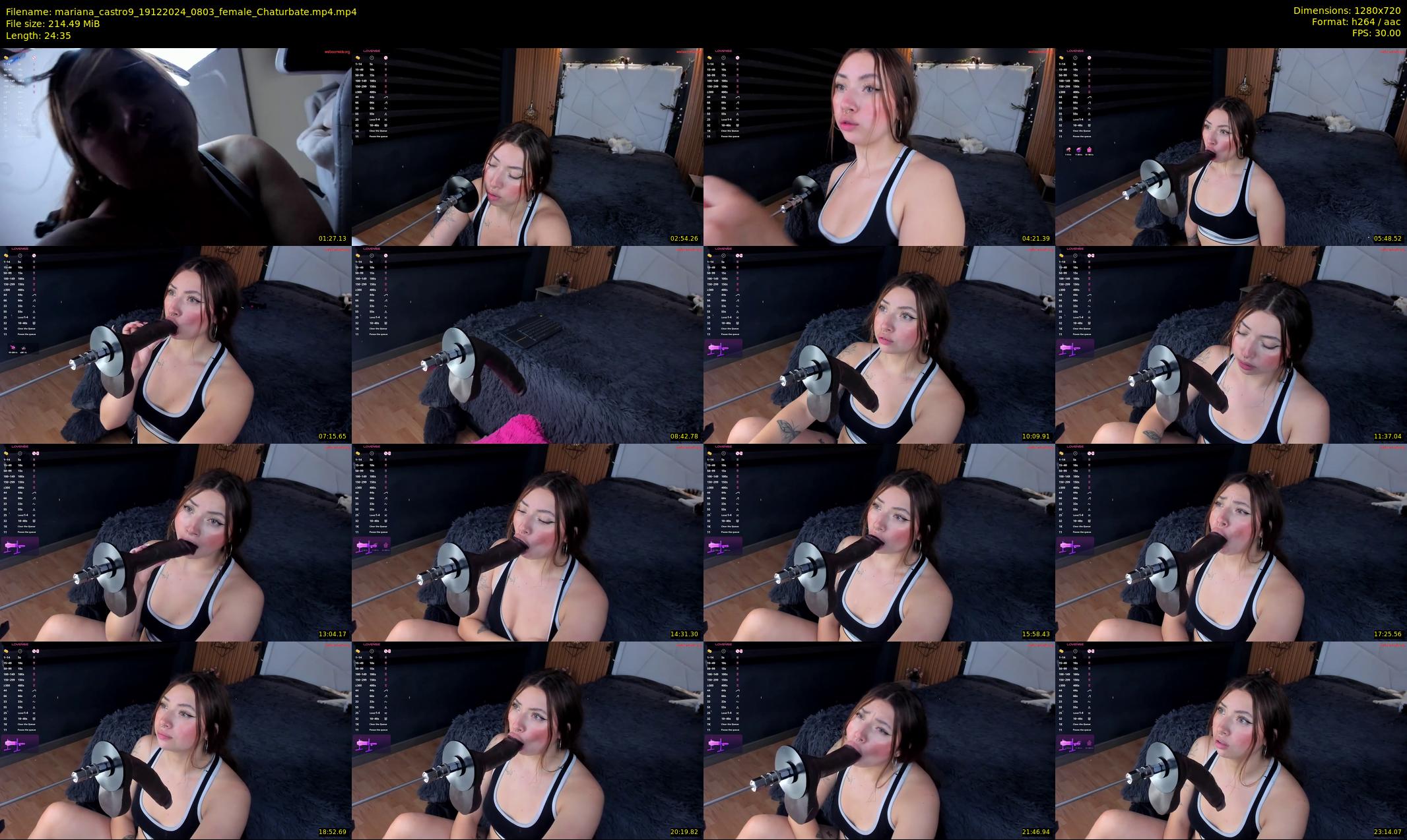 mariana_castro9 — 25 minute Chaturbate female cam show recording, 720p, Dec 19, 2024